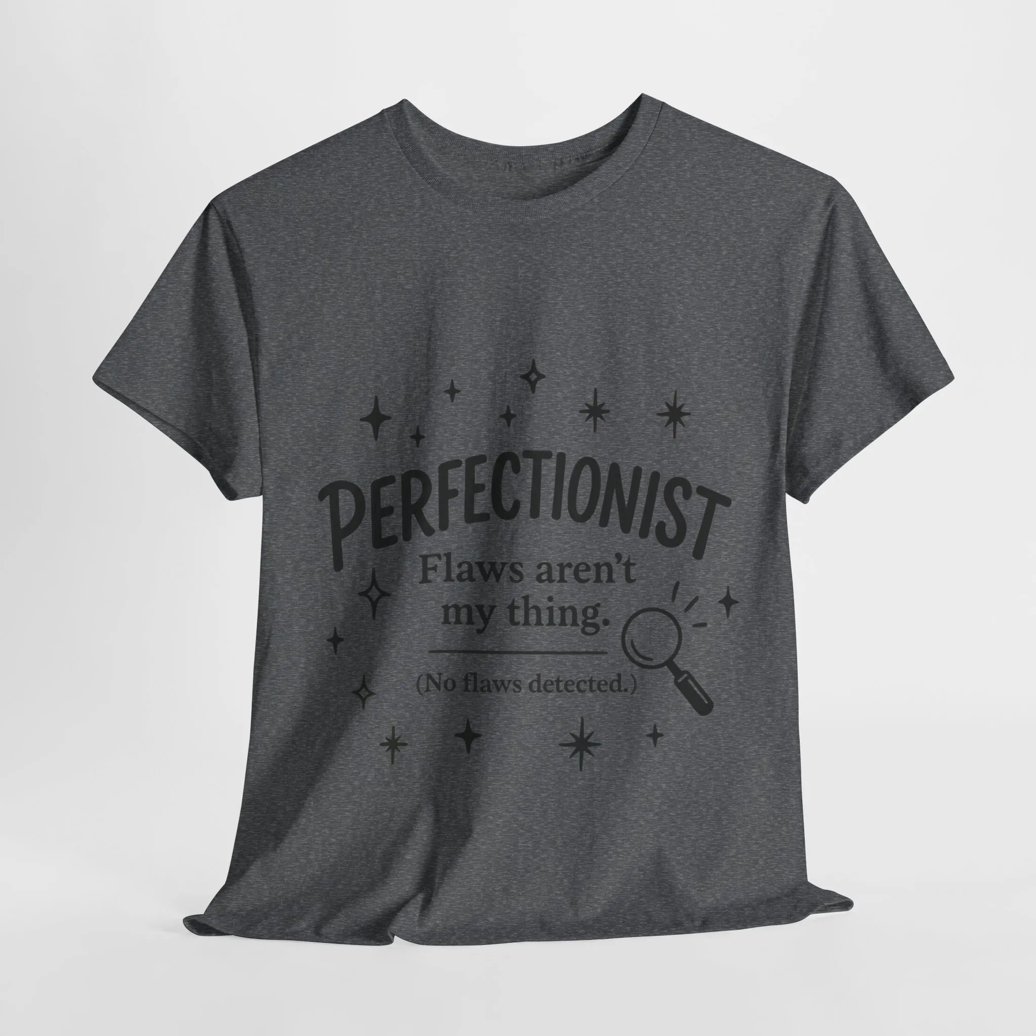 Funny Perfectionist T-Shirt for Women, No Flaws Detected Graphic Tee, Minimalist Humor Shirt, Gift for OCD, Flawless Queen - Image 16