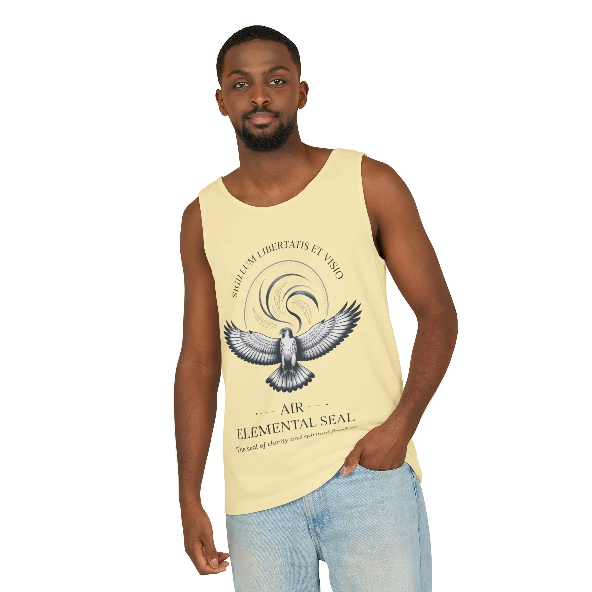 Air Elemental Seal Tank Top, Clarity & Spiritual Freedom Symbol Tee, Unisex Elemental Shirt, Vision Totem Gift, Spiritual Gift - Image 12