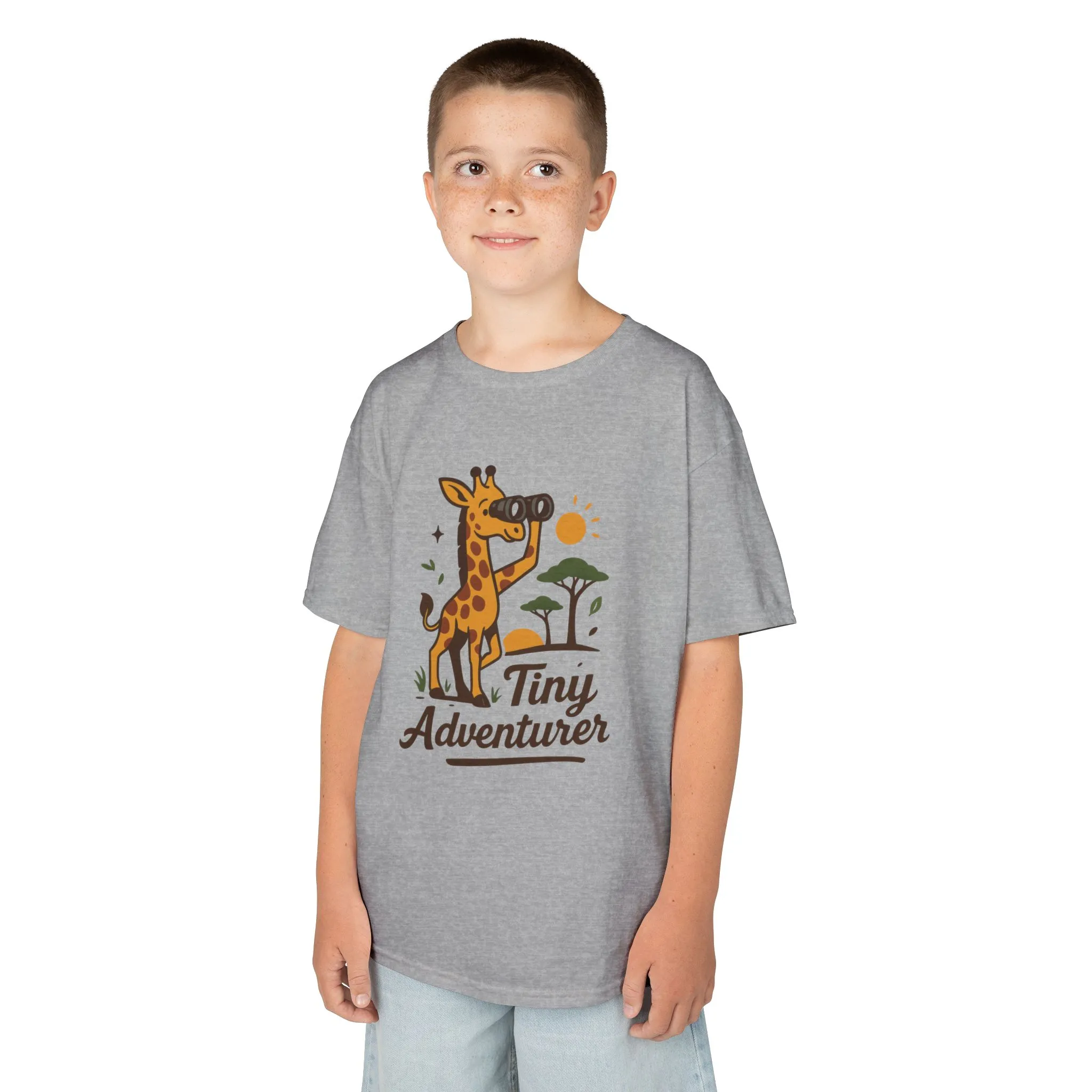 Tiny Adventurer Kids Tee, Giraffe T-Shirt, Children's Nature Shirt, Fun Kids Apparel, Birthday Gift for Boys and Girls - Image 6
