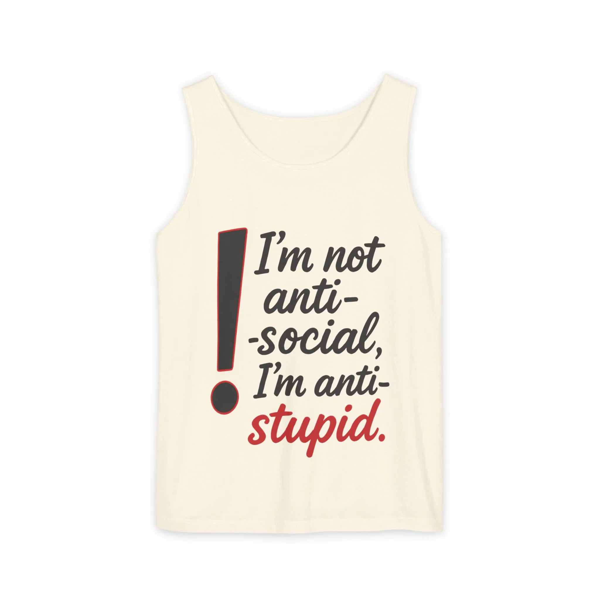 Snarky Anti-Social Mens Tank Top, Funny Summer Apparel, Mens Gift, Beachwear, Humorous Mens Tee, Graphic Tee for Introverts & Thinkers - Image 21