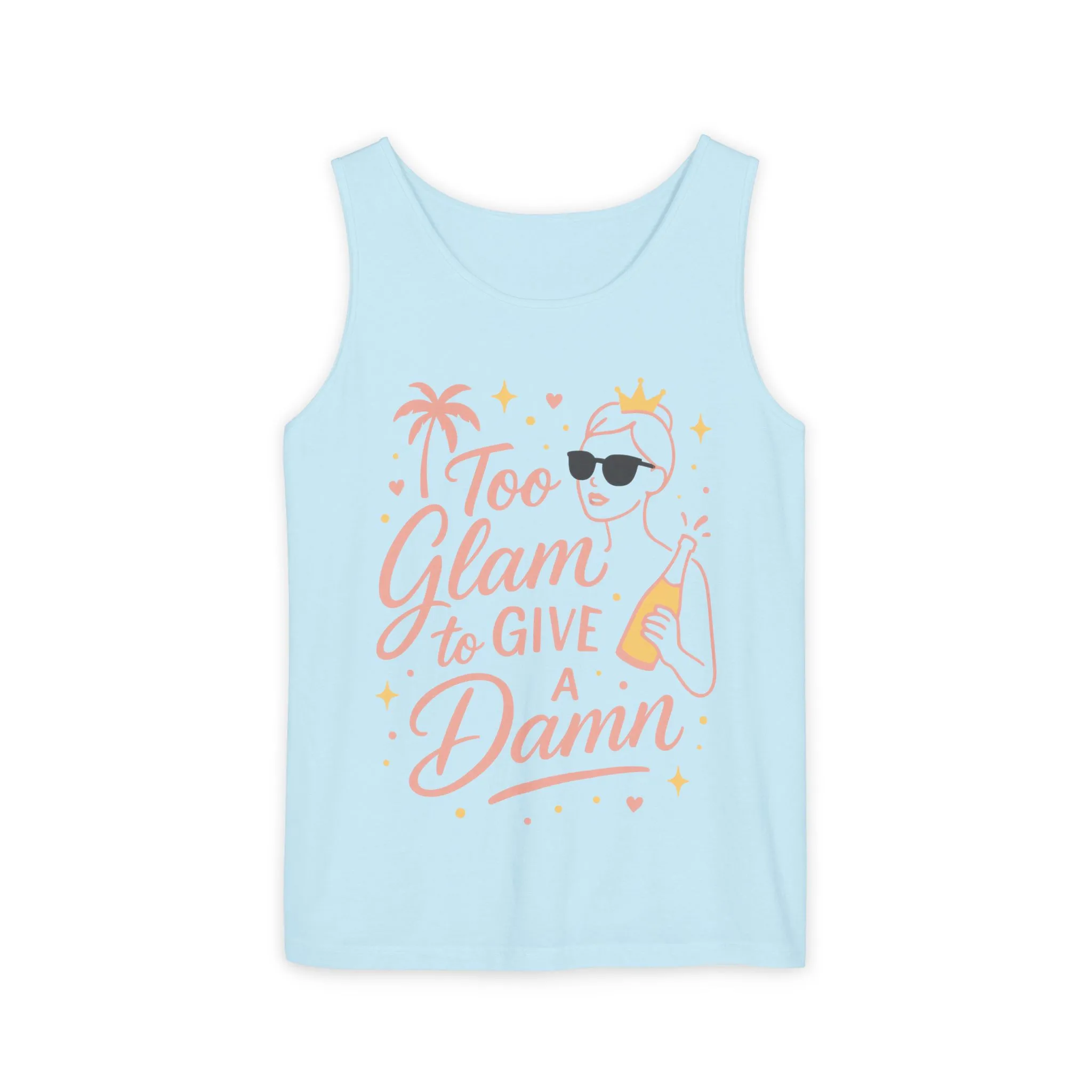 Too Glam to Give a Damn Bridal Party Tank Top, Bachelorette Party Tee, Bridesmaid Wedding Tee, Hen Party Top, Bridal Shower,Bridesmaids Gift - Image 7