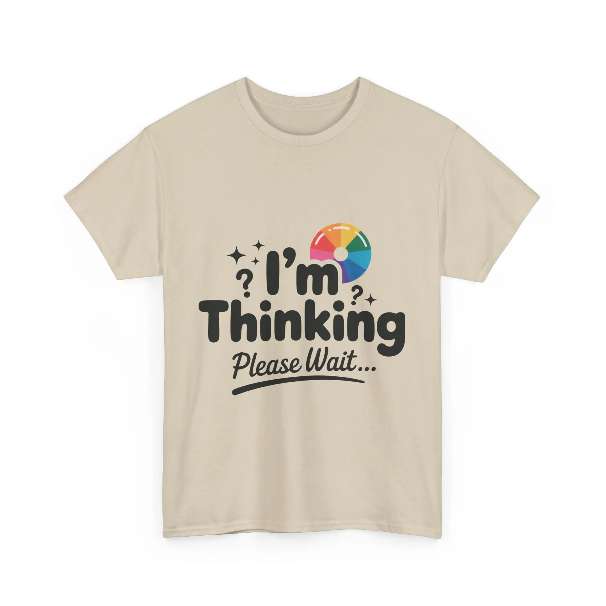 Funny - Im Thinking Please Wait - Mens T-Shirt, Cute Geeky Gift for Introverts, Programmers, Designers, Fun Humor Shirt, Gift for Adults - Image 7