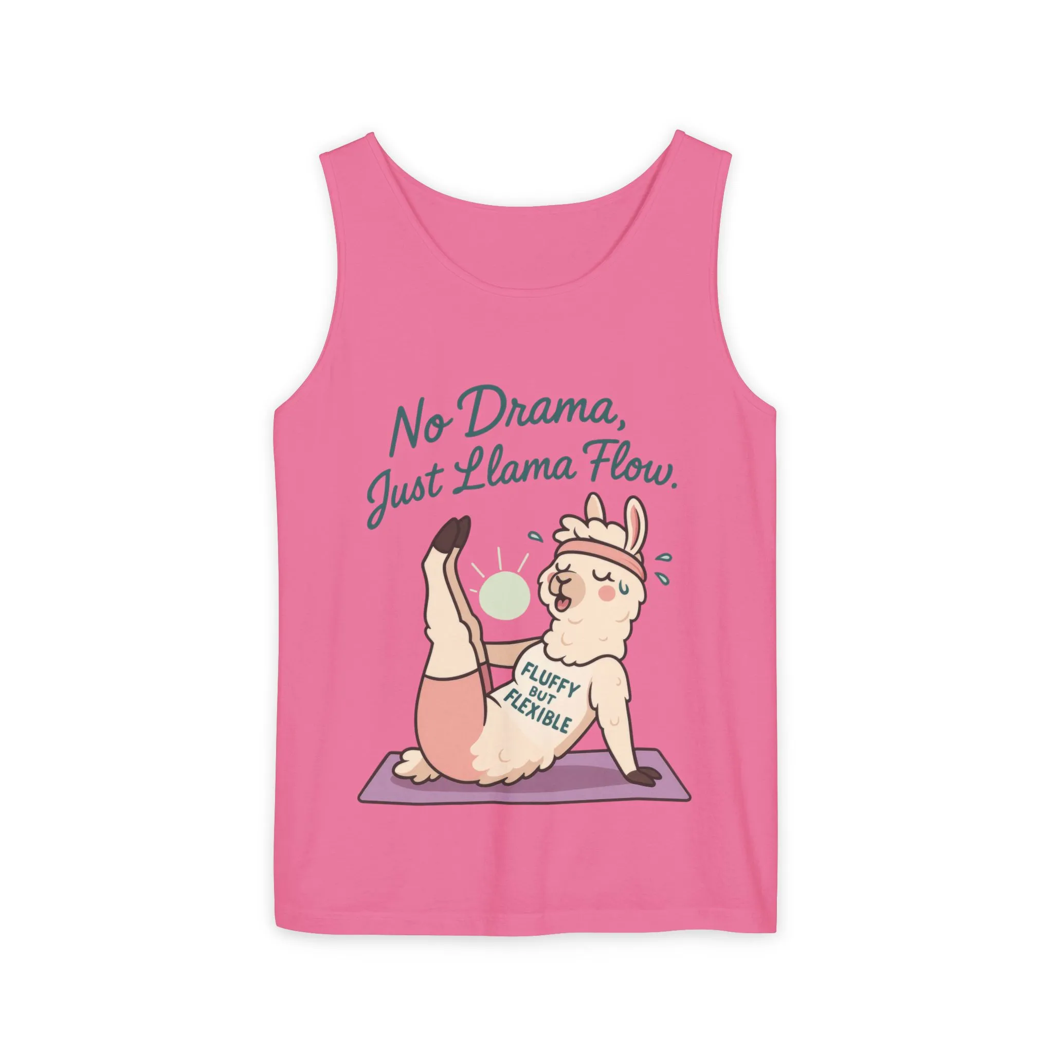 Llama Yoga Tank Top, Funny Yoga Llama Tank for Women, Gift for Yogis, Fun Yoga T-Shirt for Animal Lovers, Funny Workout Top, Summer Wear - Image 19