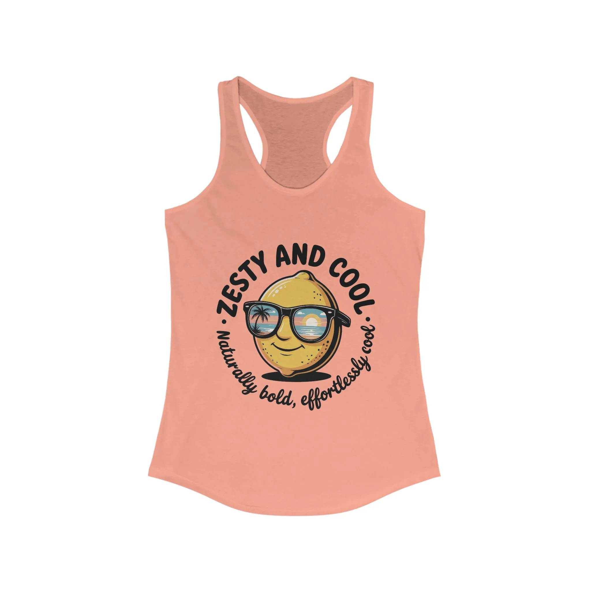 Zesty Lemon Tank Top, Womens Heavy Cotton Tank, Funny Graphic Tee, Summer Apparel, Gift for Lemon Lovers, Beachwear, Funny Summer Tee - Image 5