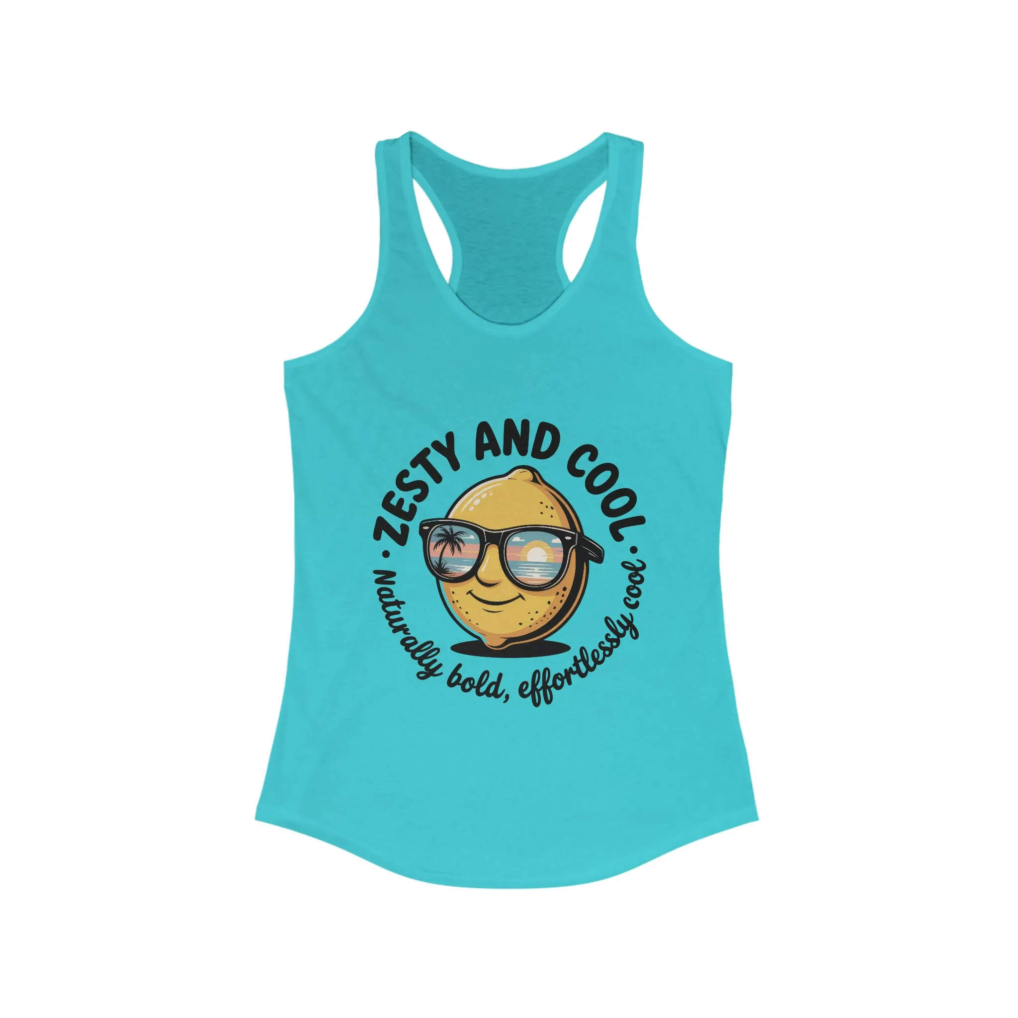 Zesty Lemon Tank Top, Womens Heavy Cotton Tank, Funny Graphic Tee, Summer Apparel, Gift for Lemon Lovers, Beachwear, Funny Summer Tee - Image 9
