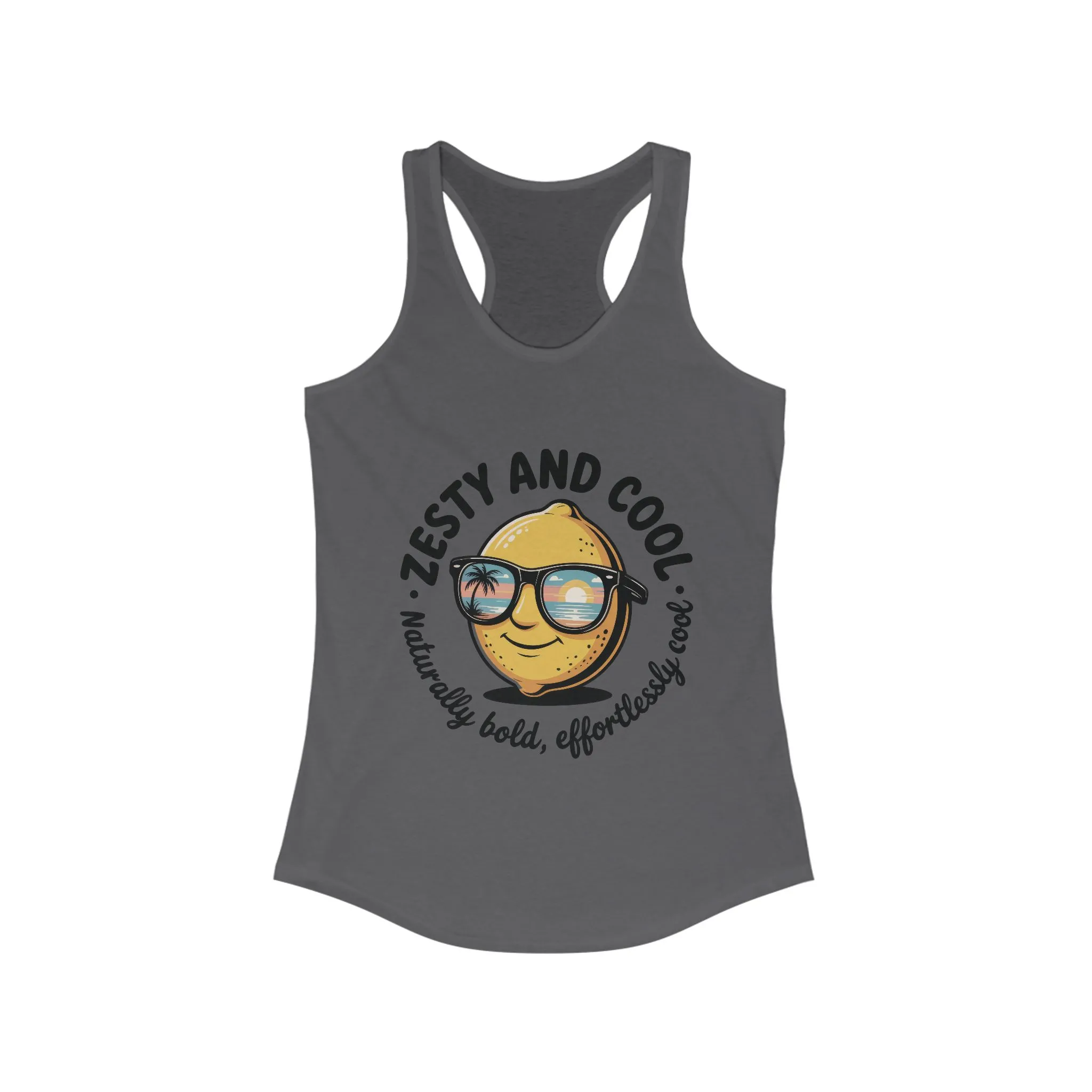 Zesty Lemon Tank Top, Womens Heavy Cotton Tank, Funny Graphic Tee, Summer Apparel, Gift for Lemon Lovers, Beachwear, Funny Summer Tee - Image 13