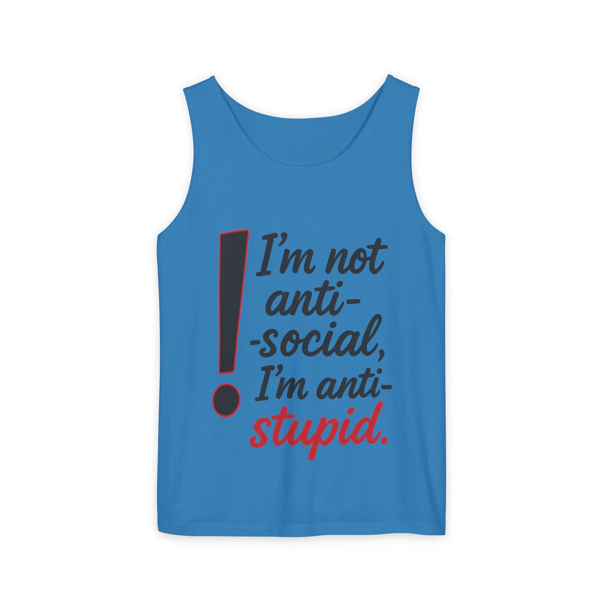 Snarky Anti-Social Mens Tank Top, Funny Summer Apparel, Mens Gift, Beachwear, Humorous Mens Tee, Graphic Tee for Introverts & Thinkers - Image 27