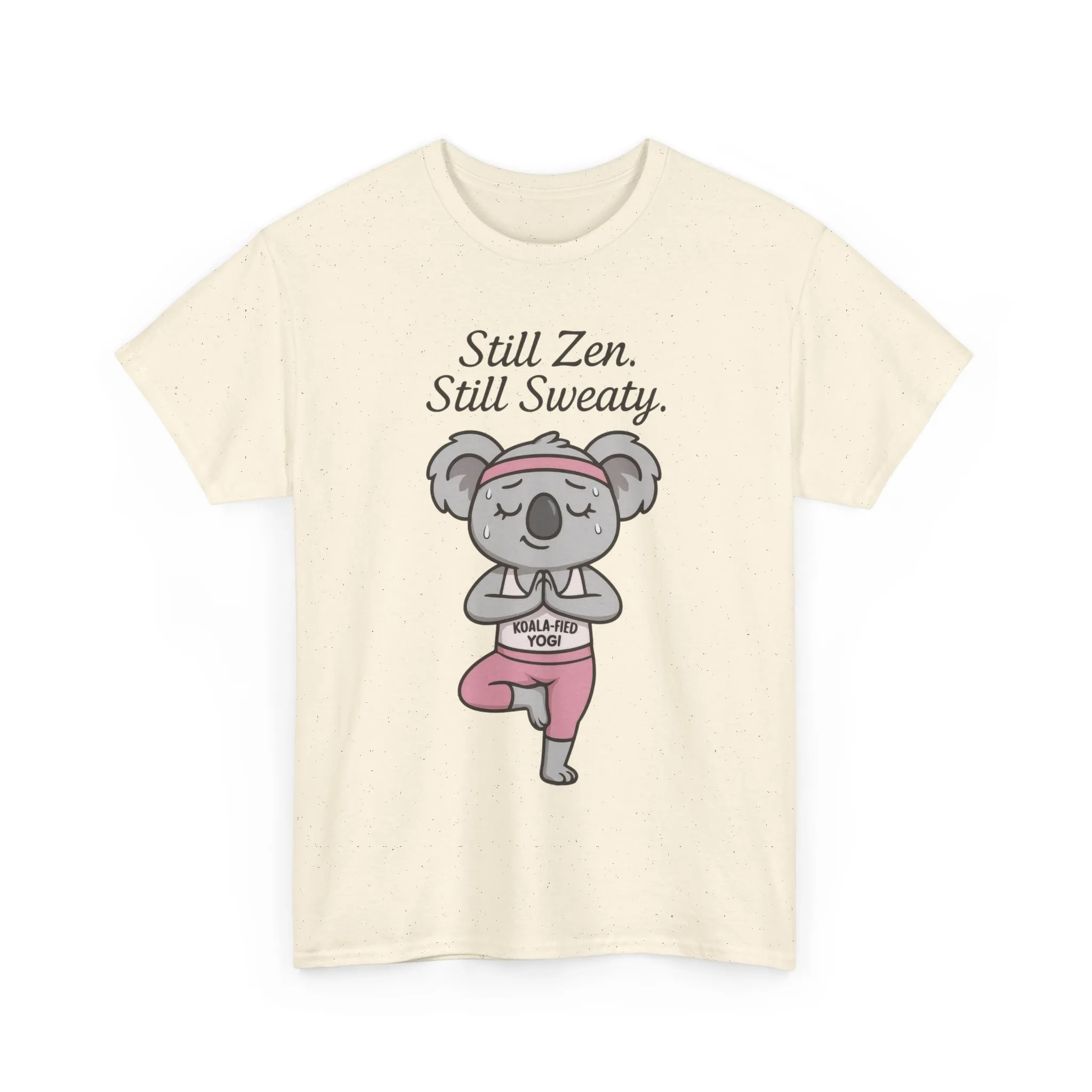 Funny Yoga Shirt for Women, Koala-Fied Yogi Tee, Still Zen Still Sweaty Workout Gift, Cute Animal Fitness T-Shirt, Zen Koala Yoga Tee - Image 13