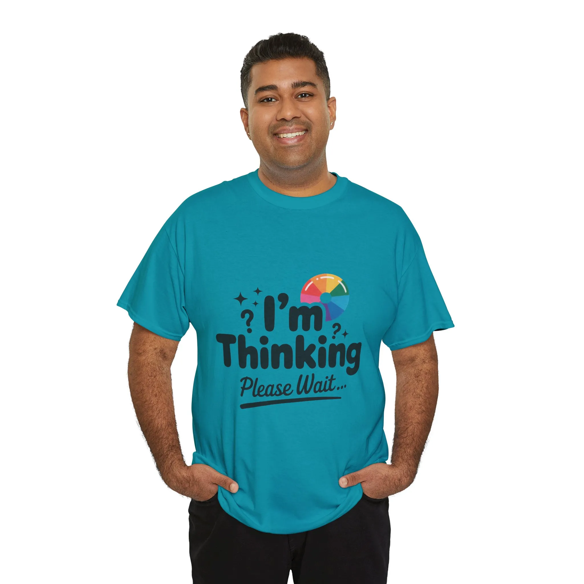 Funny - Im Thinking Please Wait - Mens T-Shirt, Cute Geeky Gift for Introverts, Programmers, Designers, Fun Humor Shirt, Gift for Adults - Image 21