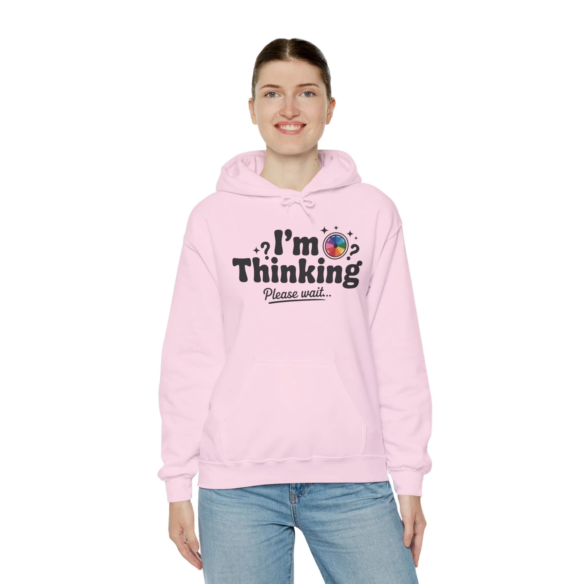 Playful Thinking Womens Hooded Sweatshirt, Womens Hoodie, Brainstorming Buddy, Thoughtful Gift, Cute Geeky Gift for Introverts, Programmers - Image 3