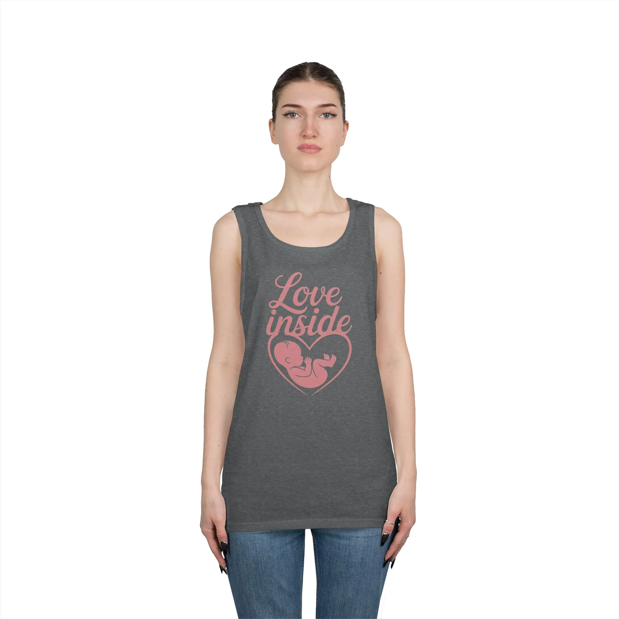 Maternity Tank Top, Pregnancy Announcement Tee, Baby Inside Mom To Be Gift, Expecting Mother Tee, Pregnancy Reveal Top, Baby Shower Top - Image 9