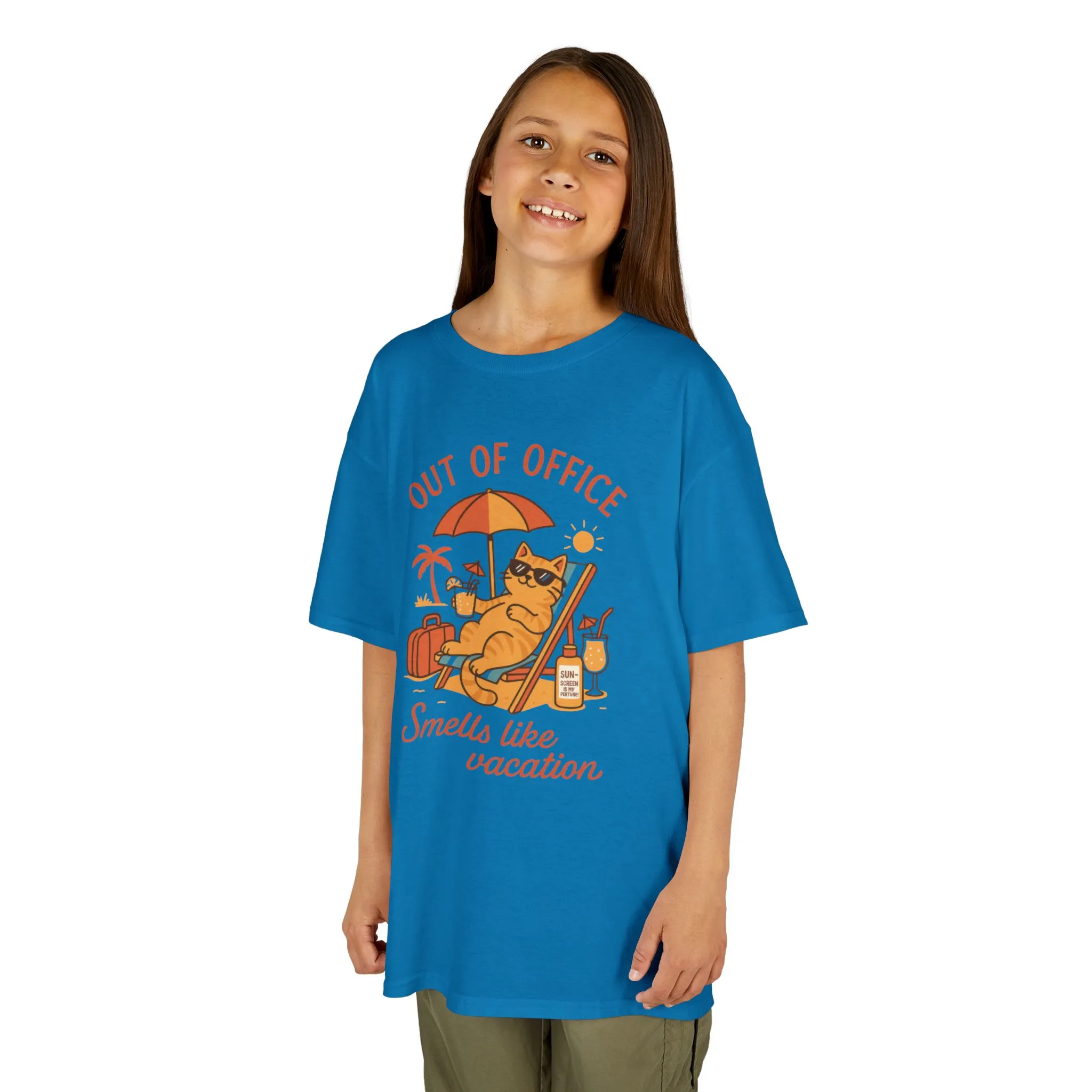 Funny Cat Vacation T-Shirt for Kids, Out of Office Beach Shirt, Summer Holiday Tee, Summer Fun, Beachwear, Travel Tee, Gift for Kids - Image 17