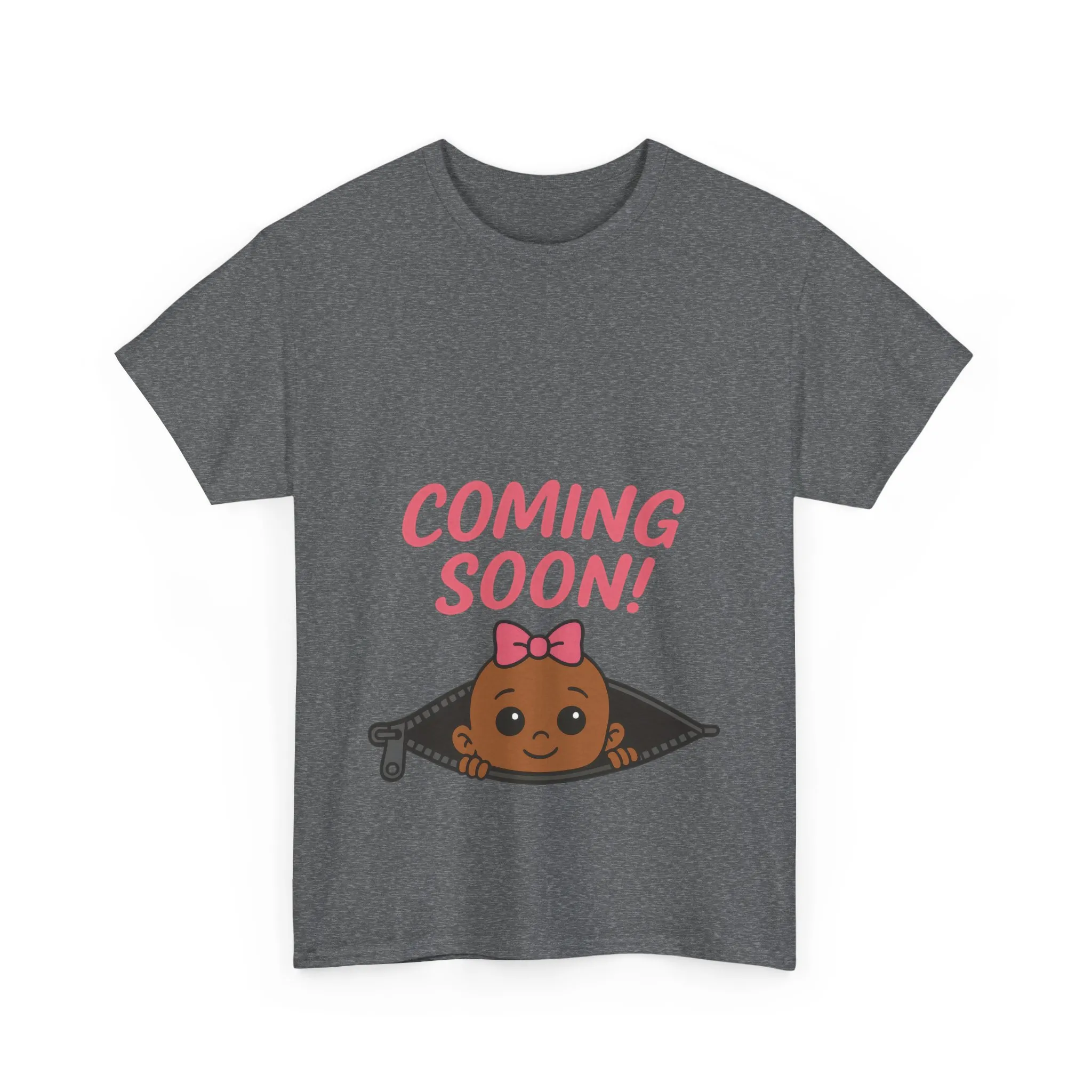Coming Soon Maternity Tee, Cute Baby Girl Pregnancy Announcement Tee, Funny Expecting Mom Gift, Gender Reveal Tee, Baby Shower Top - Image 10