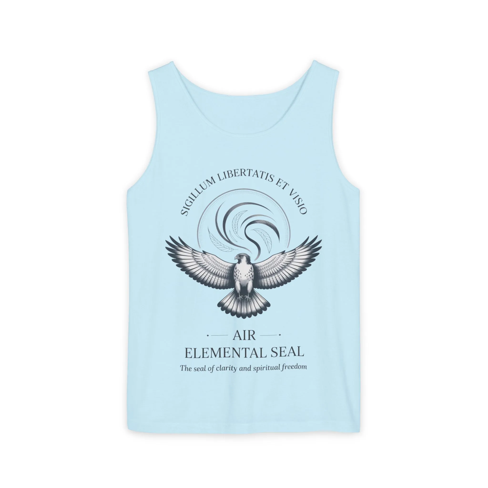 Air Elemental Seal Tank Top, Clarity & Spiritual Freedom Symbol Tee, Unisex Elemental Shirt, Vision Totem Gift, Spiritual Gift