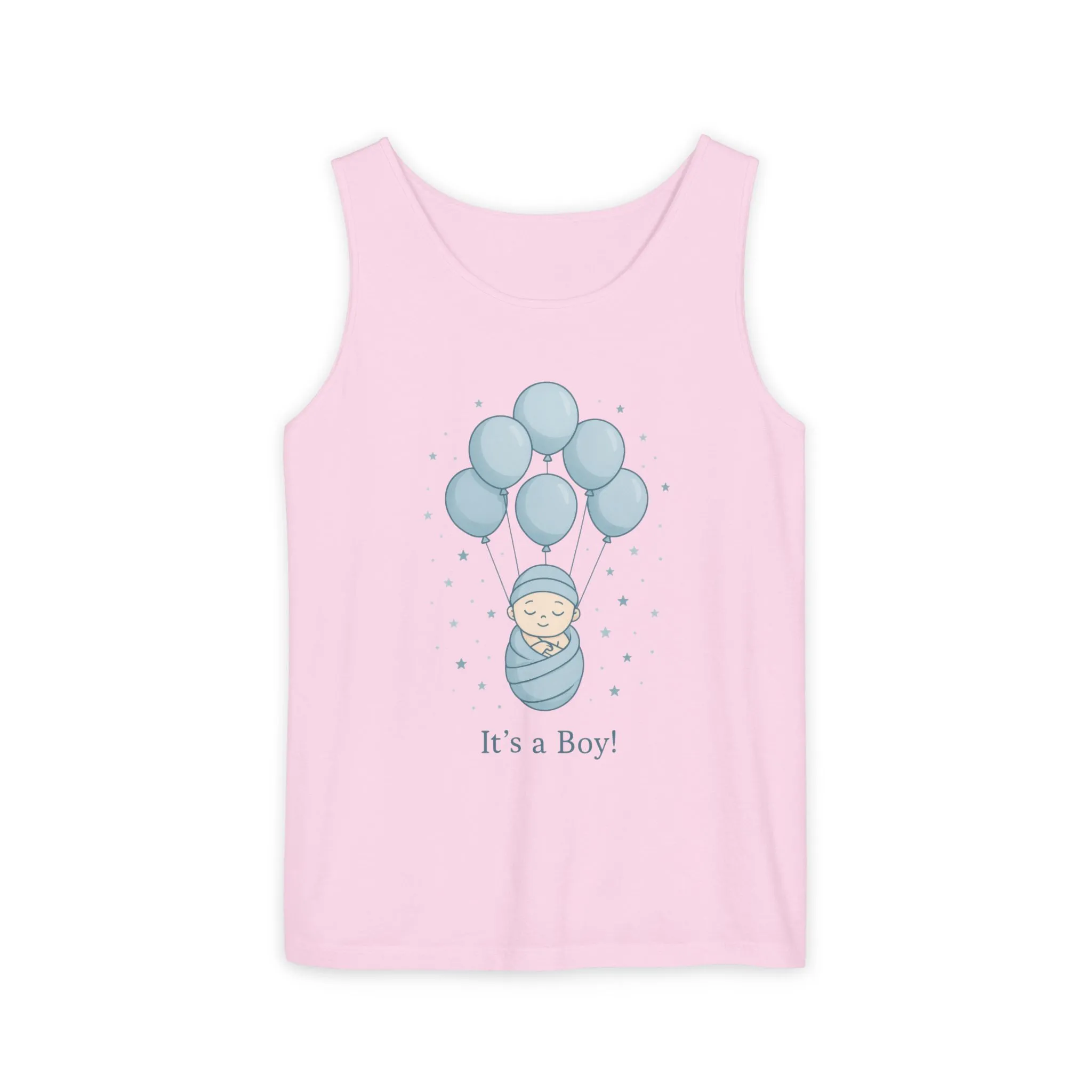 Its a Boy Maternity Tank Top, Baby Boy Pregnancy Announcement Tank, Gender Reveal Mom To Be Gift, Expecting Baby Shower Top - Image 15