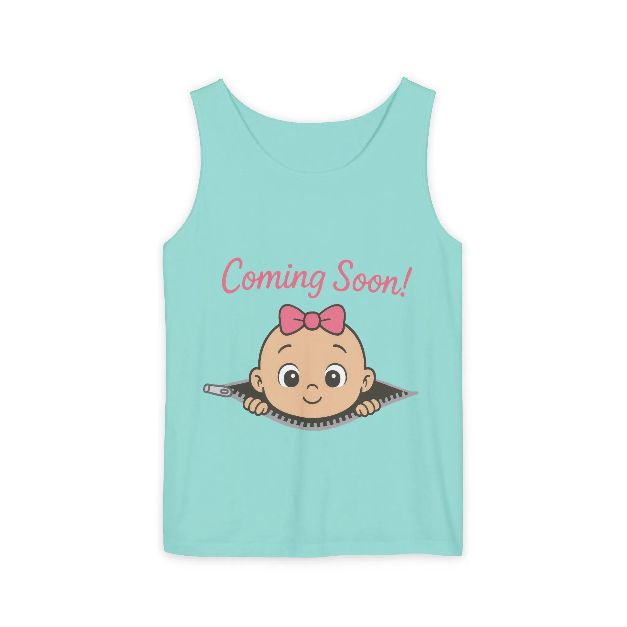 Coming Soon Maternity Tank Top, Cute Baby Girl Pregnancy Announcement Shirt, Expecting Mom Gift, Gender Reveal Tee, Baby Shower Gift - Image 23