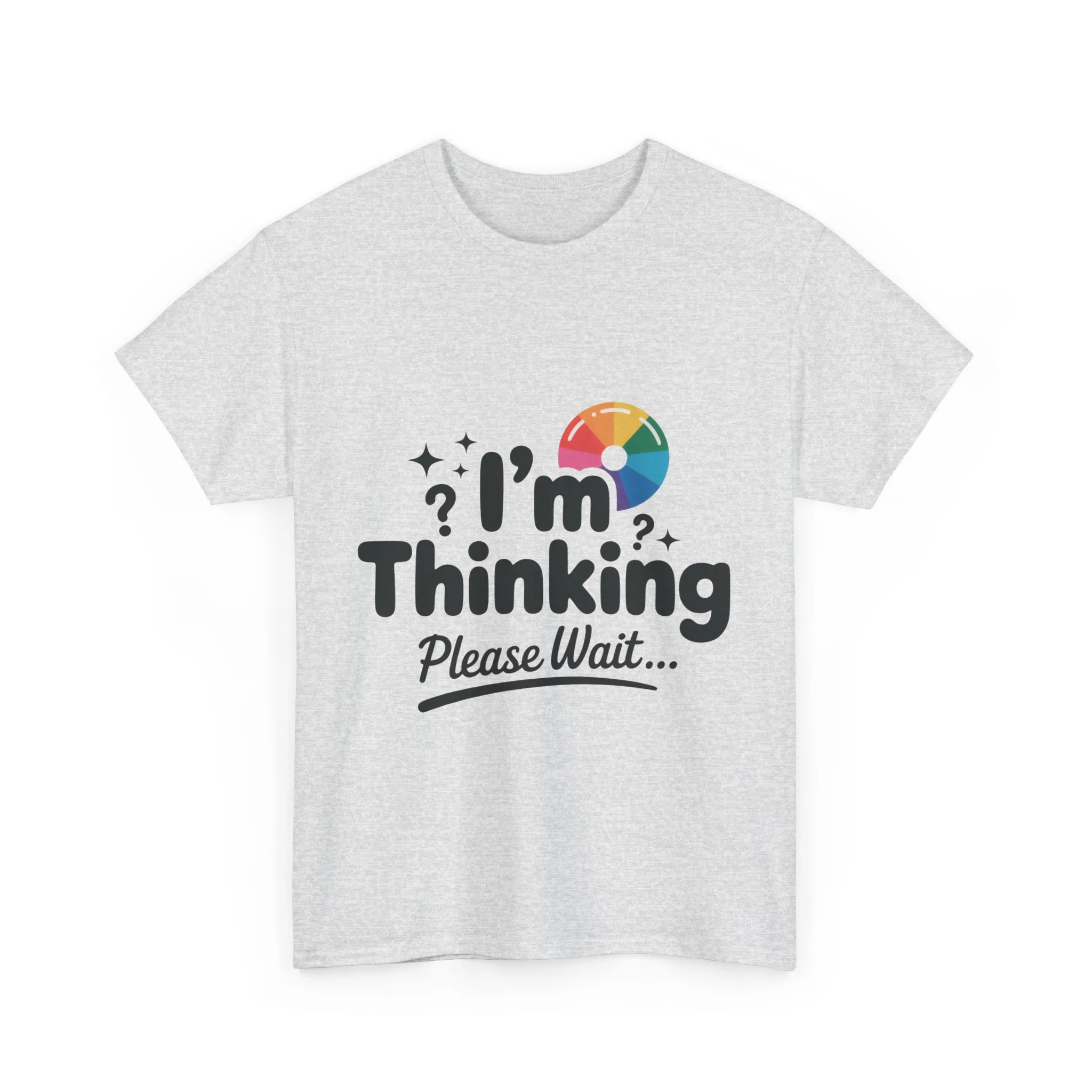 Funny - Im Thinking Please Wait - Mens T-Shirt, Cute Geeky Gift for Introverts, Programmers, Designers, Fun Humor Shirt, Gift for Adults - Image 4