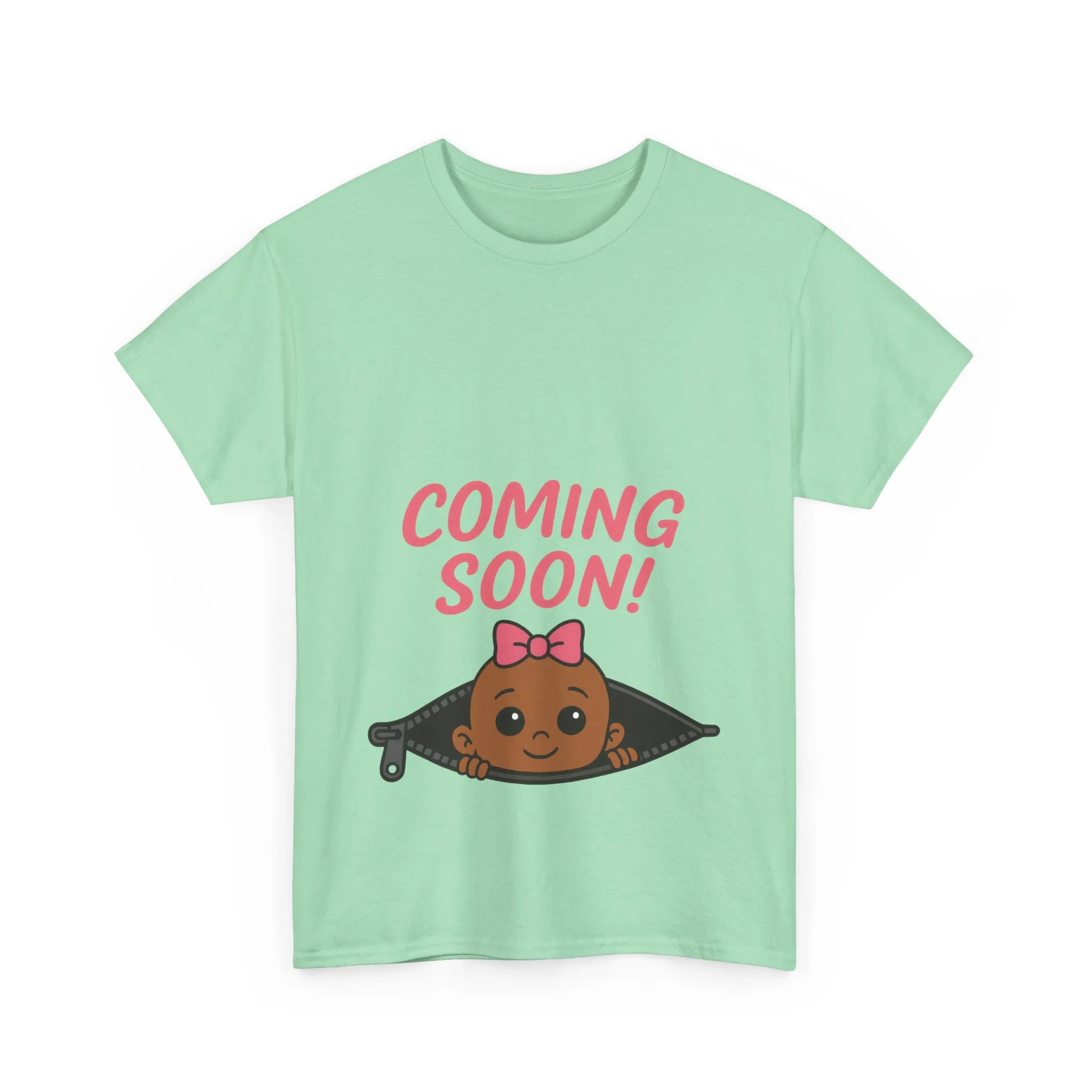 Coming Soon Maternity Tee, Cute Baby Girl Pregnancy Announcement Tee, Funny Expecting Mom Gift, Gender Reveal Tee, Baby Shower Top - Image 7