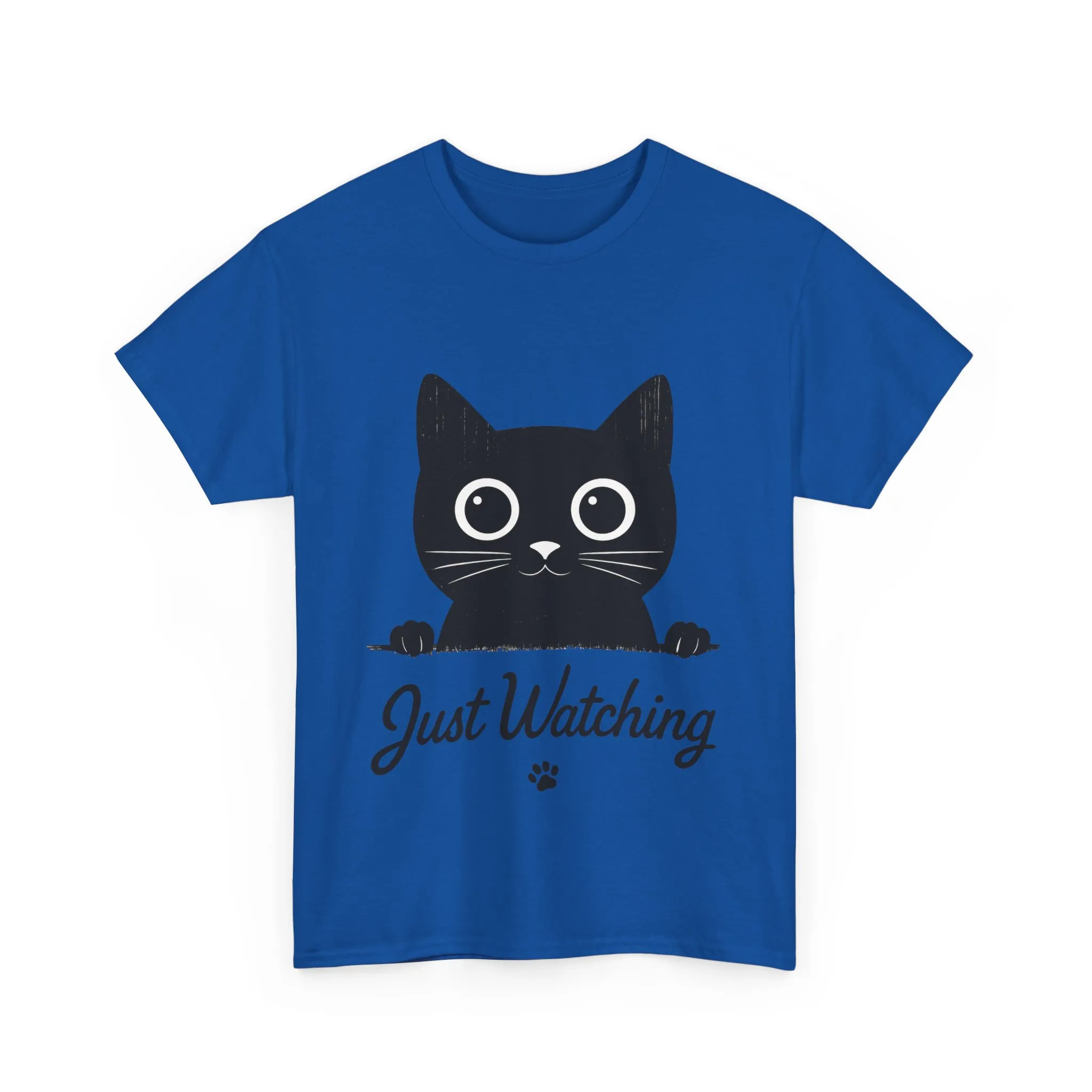Cute Black Cat Shirt for Women - Just Watching Minimalist Kitty Tee - Funny Cat Lover Gift, Funny Pet Lover Gift, Animal Lover Tee - Image 13