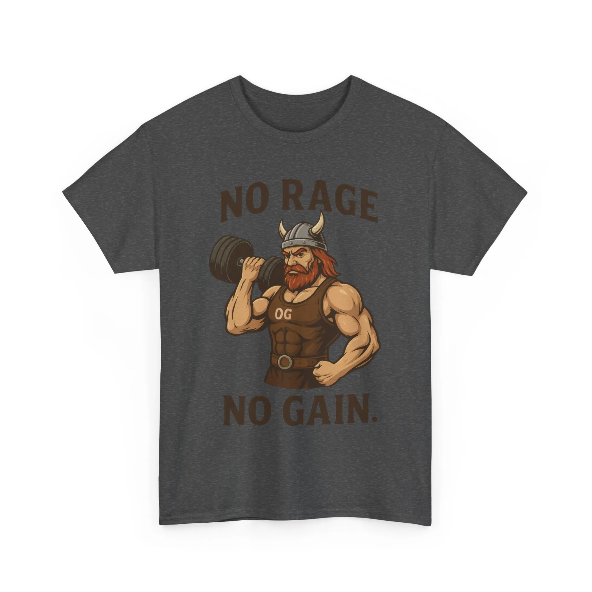No Rage No Gain Viking Gym Shirt, Funny Muscle Workout Tee, Barbarian Fitness T-Shirt for Men, Powerlifting Humor Shirt, Viking Lifting Gift - Image 19