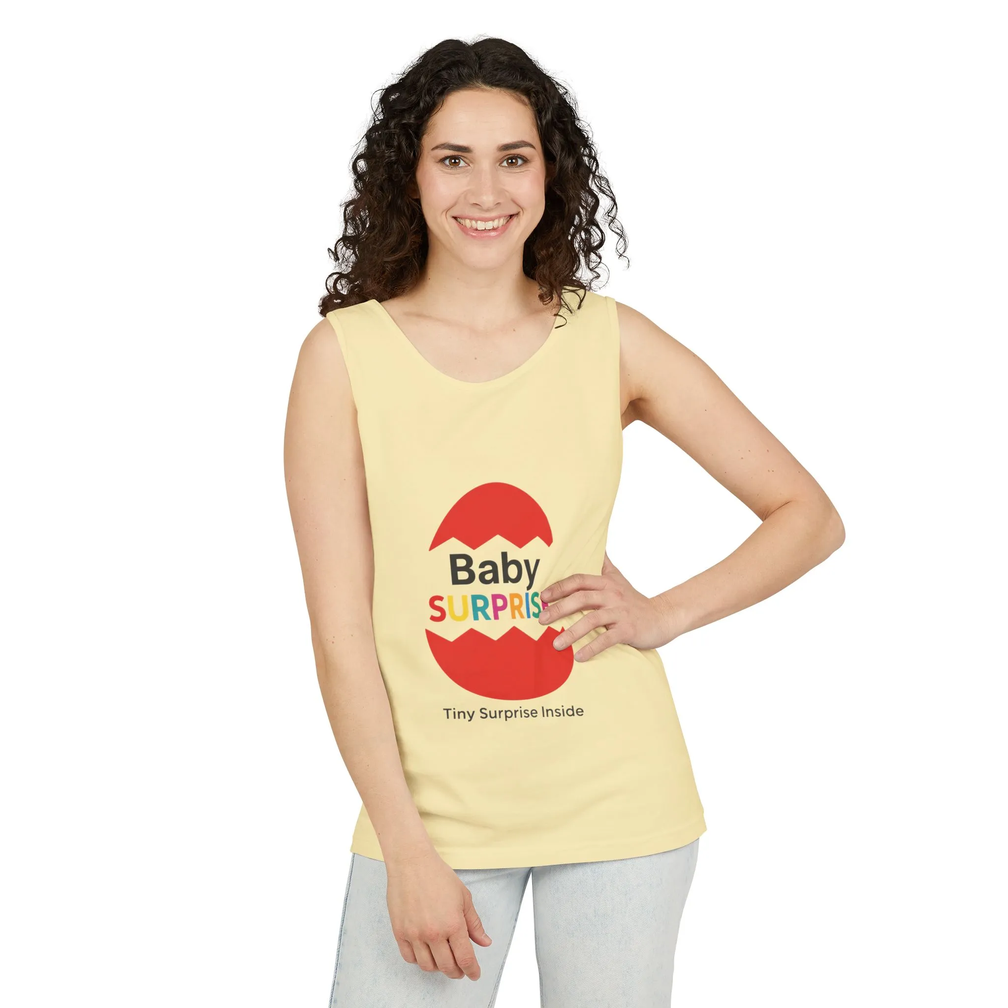 Baby Surprise Maternity Tank Top, Pregnancy Announcement Tank, Mom To Be Gift, Expecting Baby Reveal Top, Baby Shower Gift,Gender Reveal Tee - Image 6