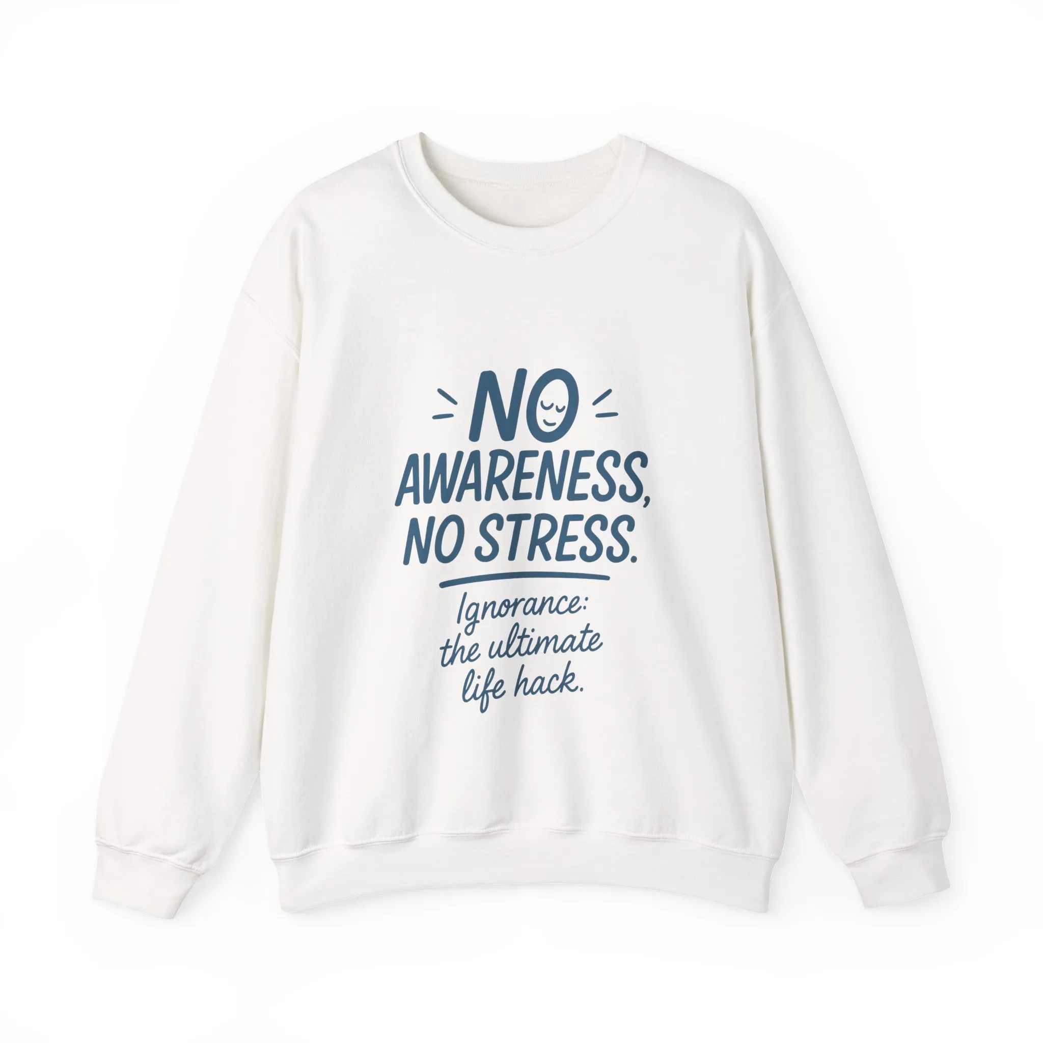 Funny Mens Mindful Crewneck Sweatshirt, Cozy Sweatshirt, Awareness Sweatshirt, Casual Style Gift, Perfect for Self-Care Days - Image 2