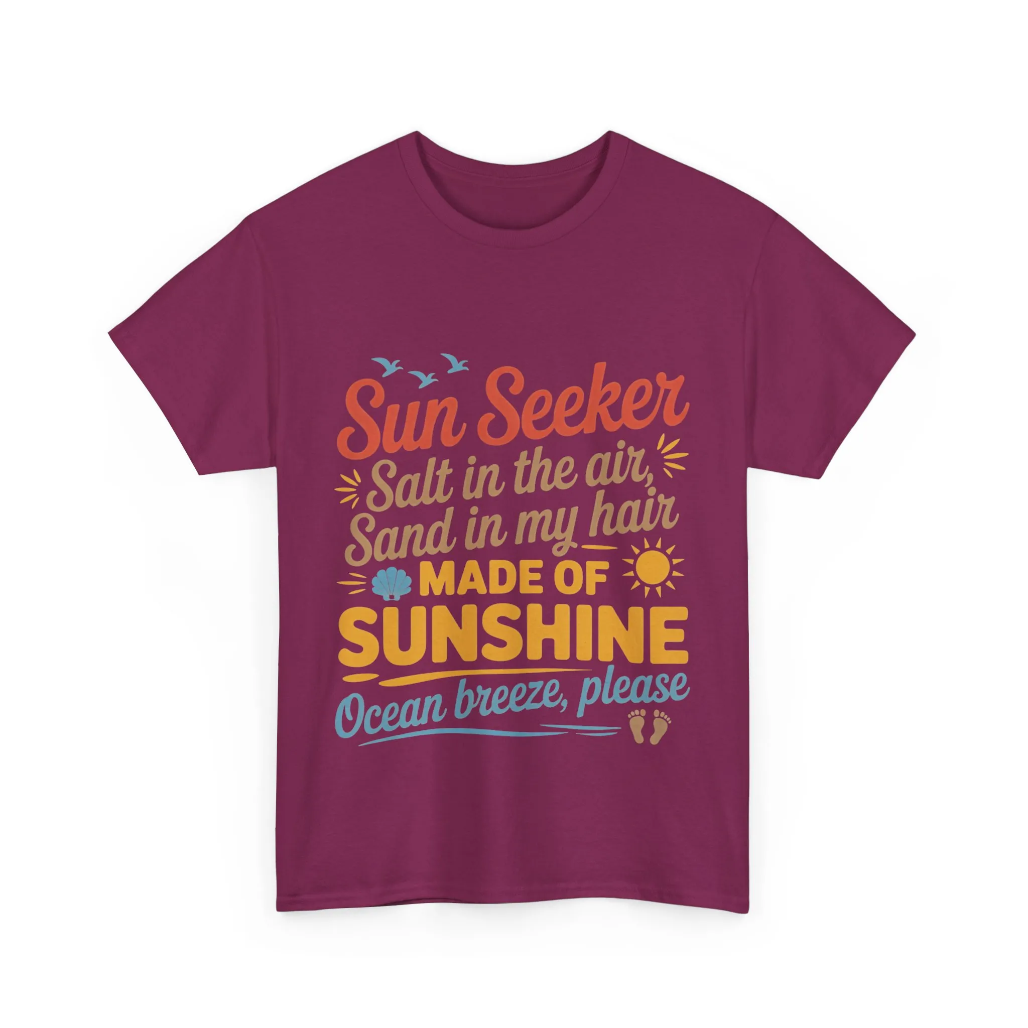Sun Seeker Summer Quote Shirt, Made of Sunshine Beach Vibes Tee, Ocean Breeze Please Shirt for Women, Salt in the Air Sand in My Hair Top - Image 28