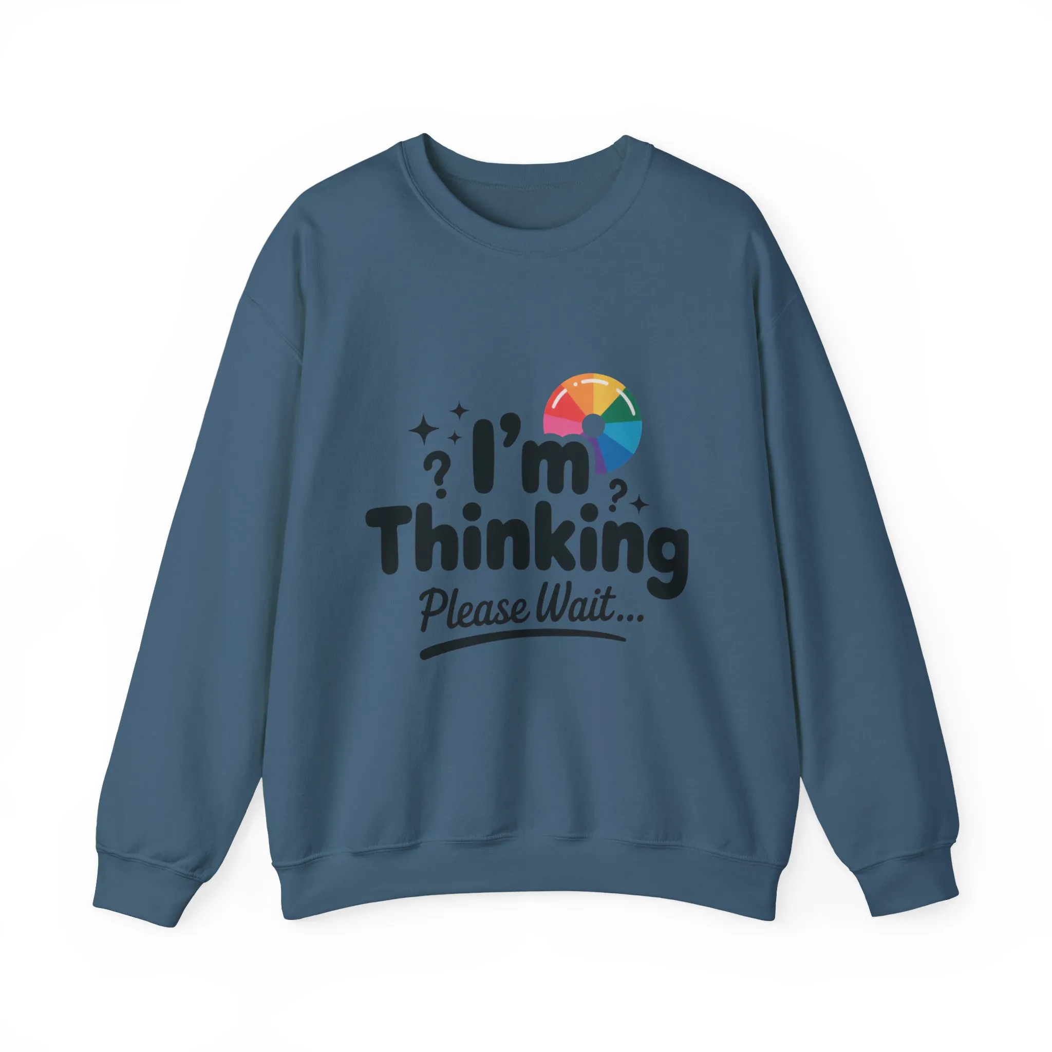 Funny - Im Thinking Please Wait - Mens Sweatshirt, Cute Geeky Gift for Introverts, Programmers, Designers, Humor Crewneck, Gift for Adults - Image 33