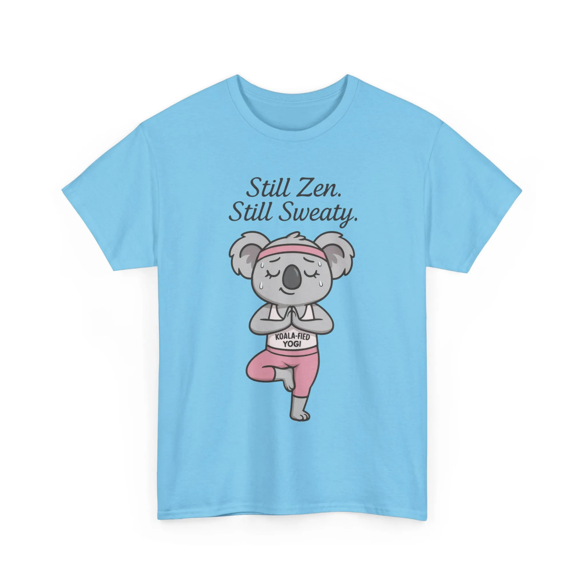 Funny Yoga Shirt for Women, Koala-Fied Yogi Tee, Still Zen Still Sweaty Workout Gift, Cute Animal Fitness T-Shirt, Zen Koala Yoga Tee - Image 19