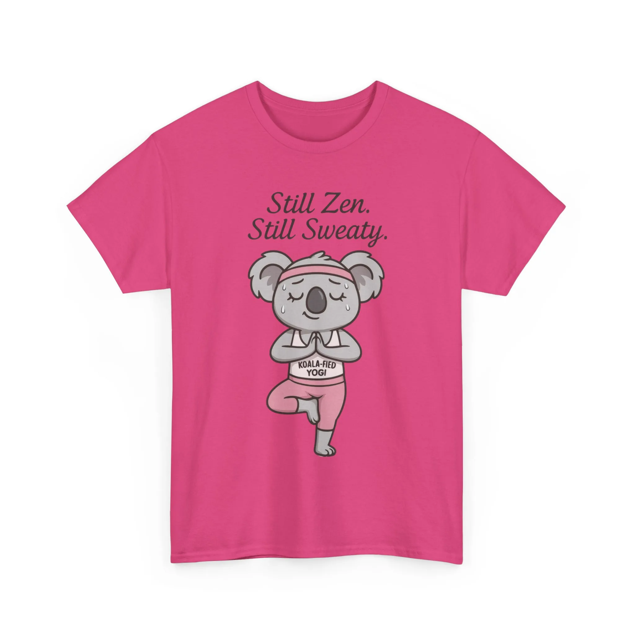 Funny Yoga Shirt for Women, Koala-Fied Yogi Tee, Still Zen Still Sweaty Workout Gift, Cute Animal Fitness T-Shirt, Zen Koala Yoga Tee - Image 28
