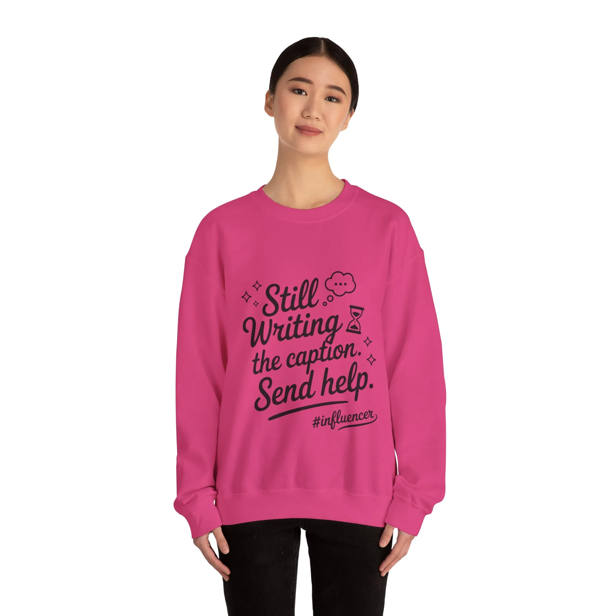 Funny Influencer Womens Sweatshirt, Cozy Oversized Crewneck, Social Media Humor Gift, Influencer Sweatshirt for Writers, social media gift - Image 23