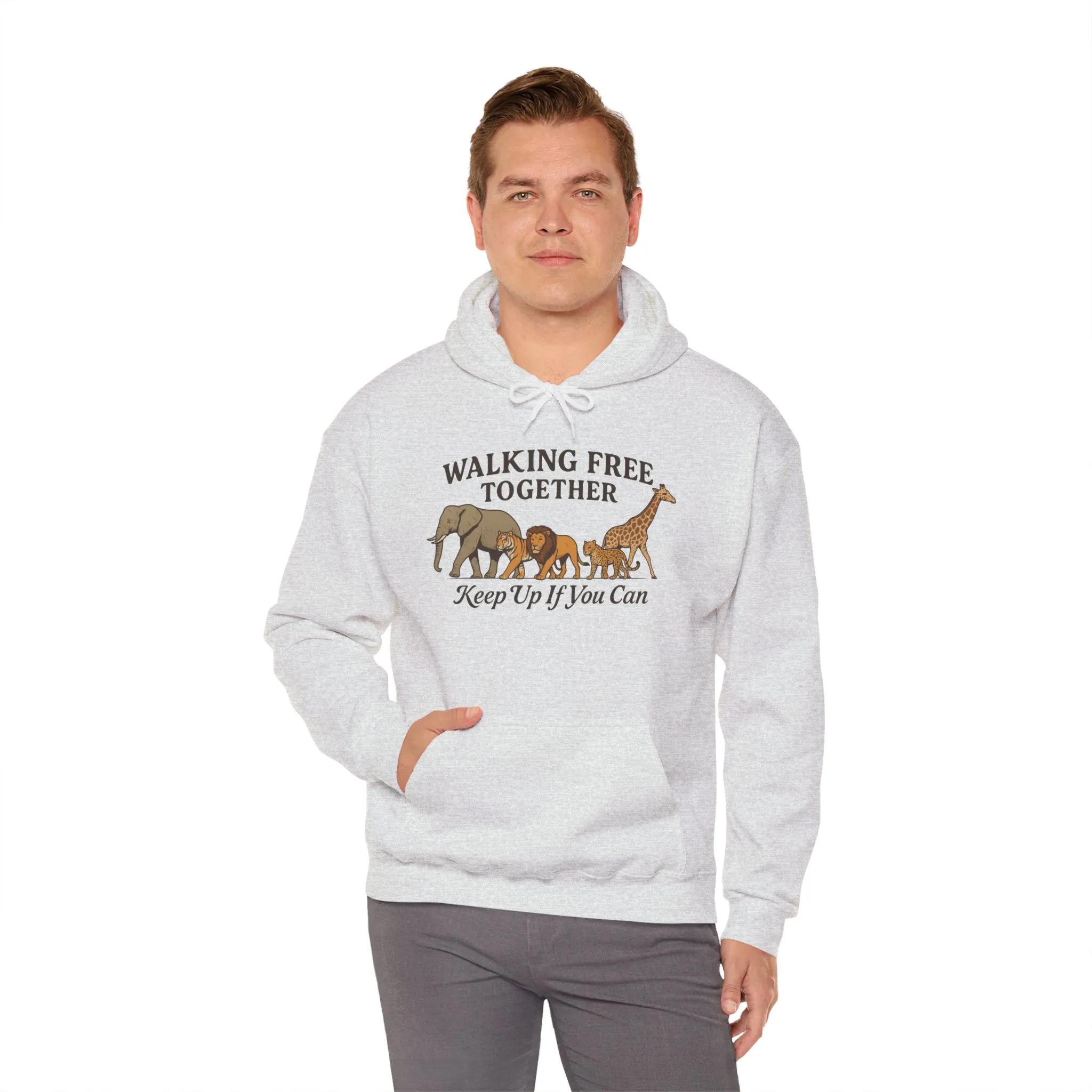Spirit of the Wild Lion Mens Hoodie - Vacation Mode Funny Jungle King Graphic Pullover for Men, Wildlife Lovers Gift, Cozy Nature Hoodie - Image 8
