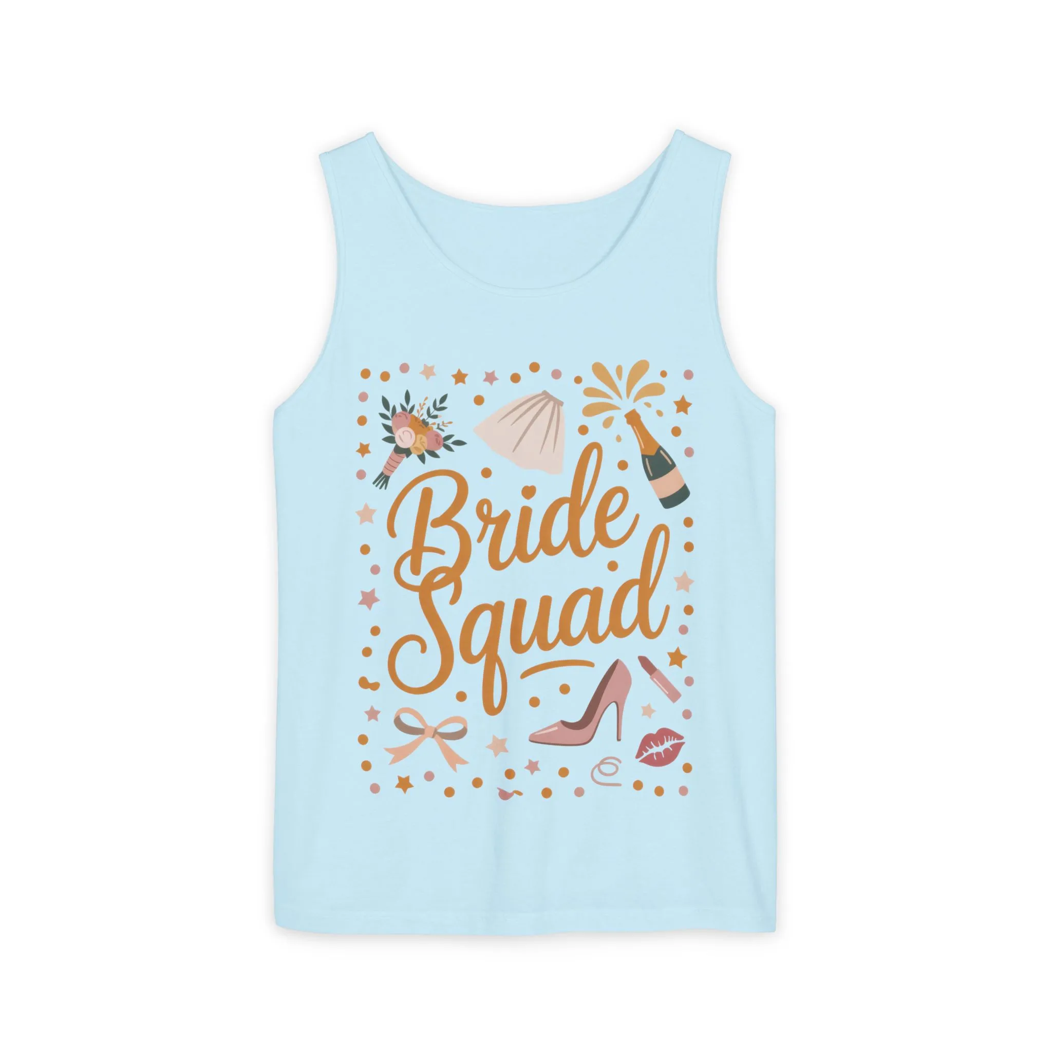 Bride Squad Tank Top, Bachelorette Party T-Shirt, Bridesmaid Wedding Tee, Hen Party Matching Shirts, Bridal Shower, Gift for Bridesmaids - Image 9