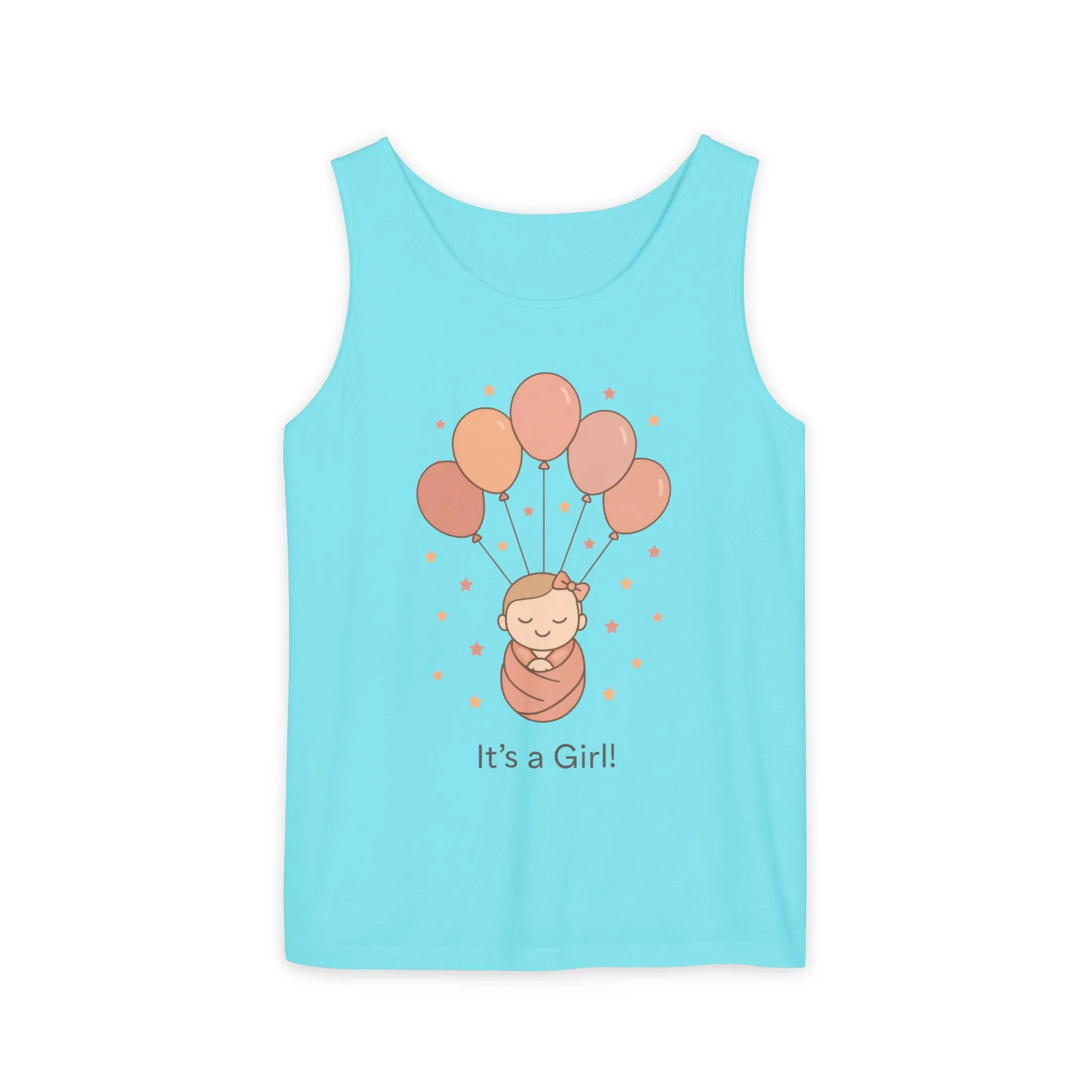 It's a Girl! Baby Shower Tank Top, Baby Girl Pregnancy Announcement Shirt, Gender Reveal Mom To Be Gift, Expecting Baby Shower Top - Image 29