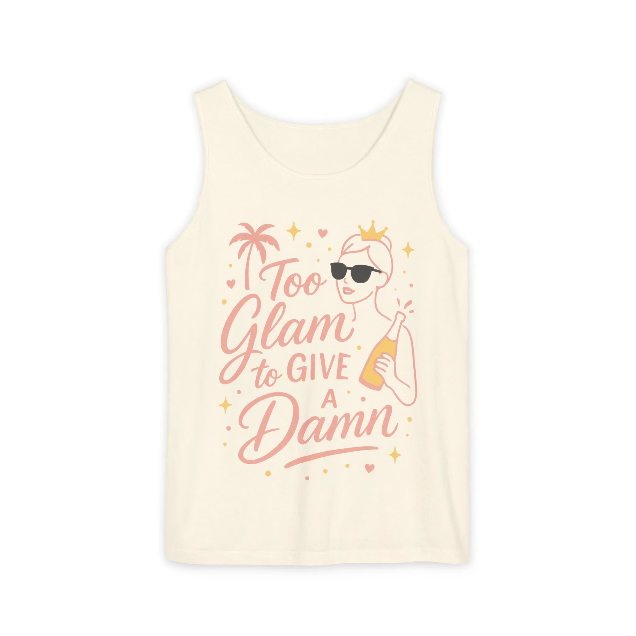 Too Glam to Give a Damn Bridal Party Tank Top, Bachelorette Party Tee, Bridesmaid Wedding Tee, Hen Party Top, Bridal Shower,Bridesmaids Gift - Image 5
