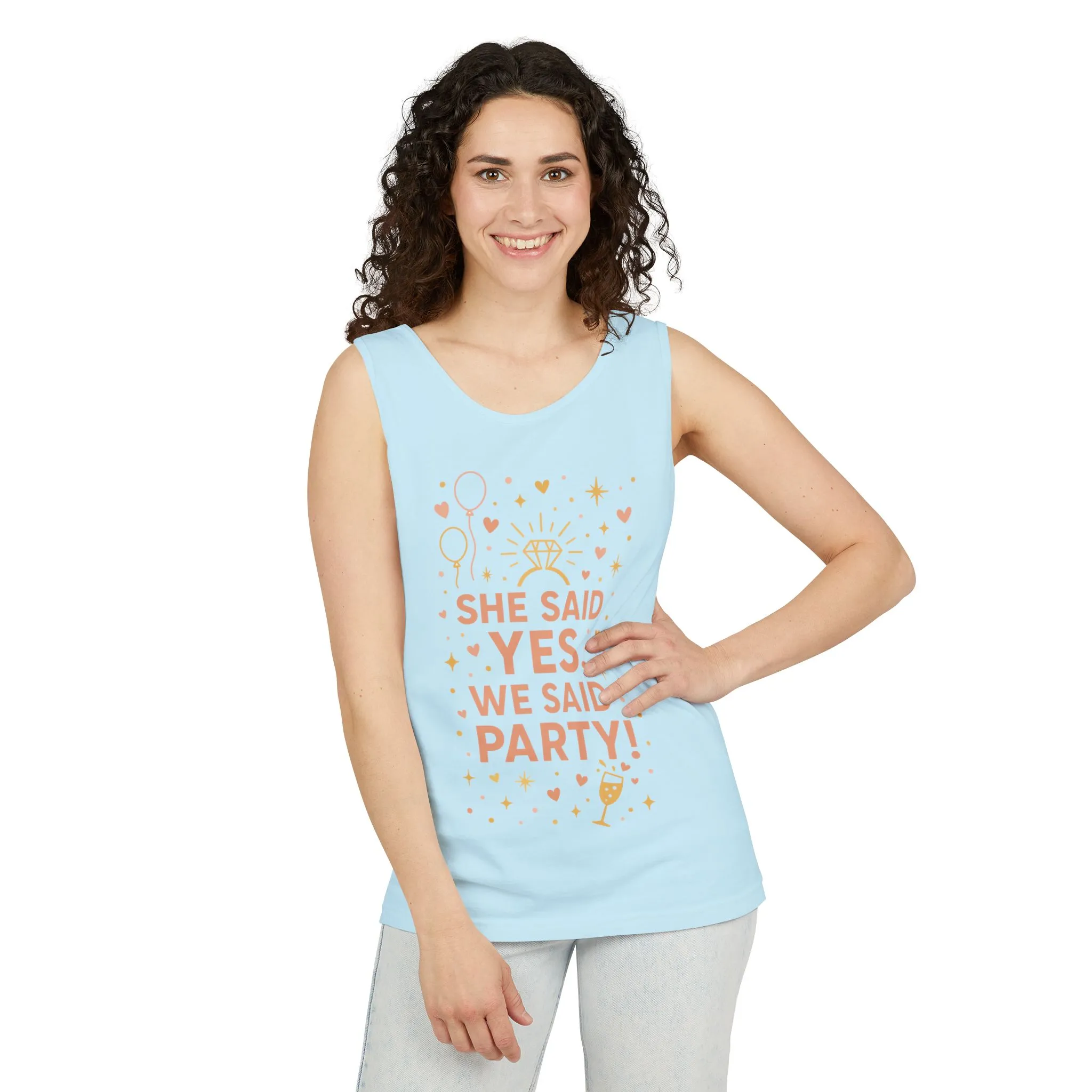 Bridal Party Tank Top, Bachelorette Party Tee, Bridesmaid Wedding Tee, Hen Party Tank, Bridal Shower, Bridesmaids Gift - Image 8