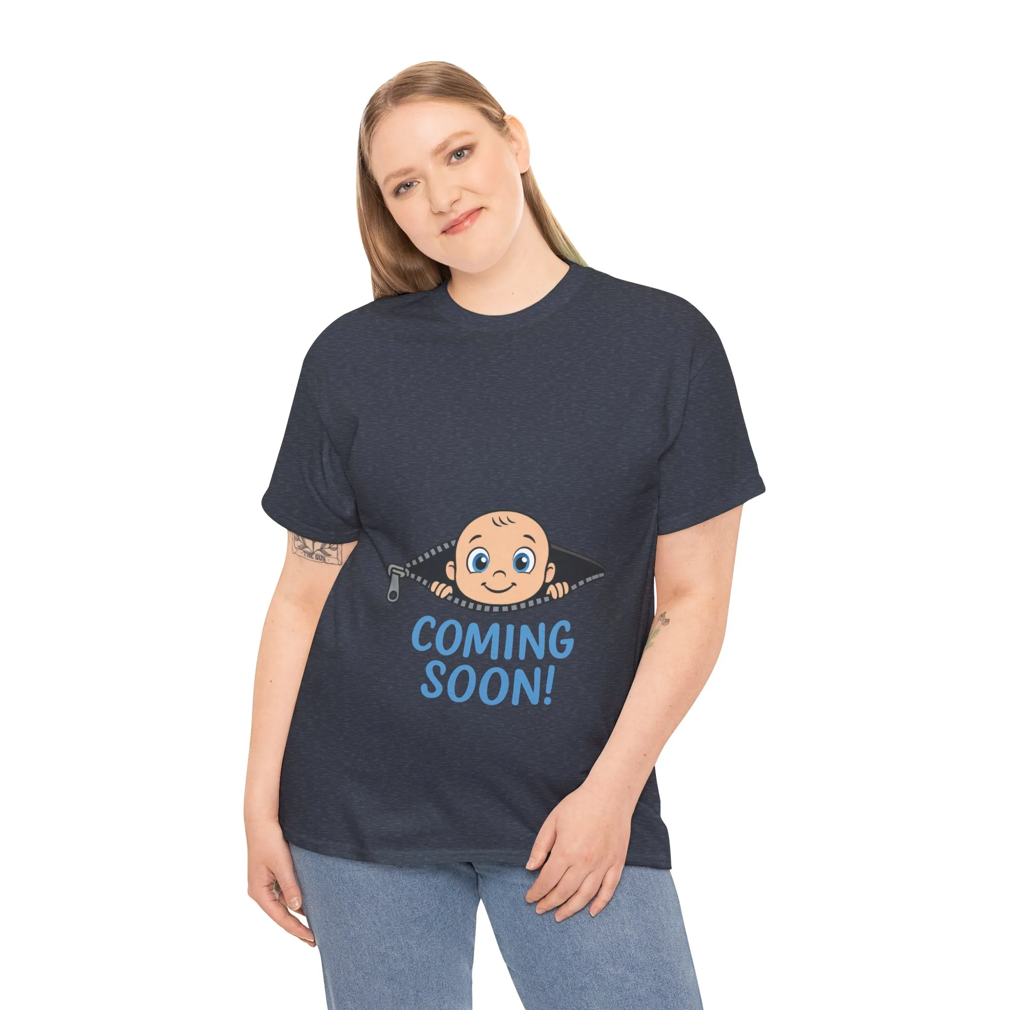 Coming Soon Maternity T-Shirt, Cute Baby Boy Pregnancy Announcement Shirt, Funny Expecting Mom Gift, Gender Reveal Tee, Baby Shower Top - Image 24