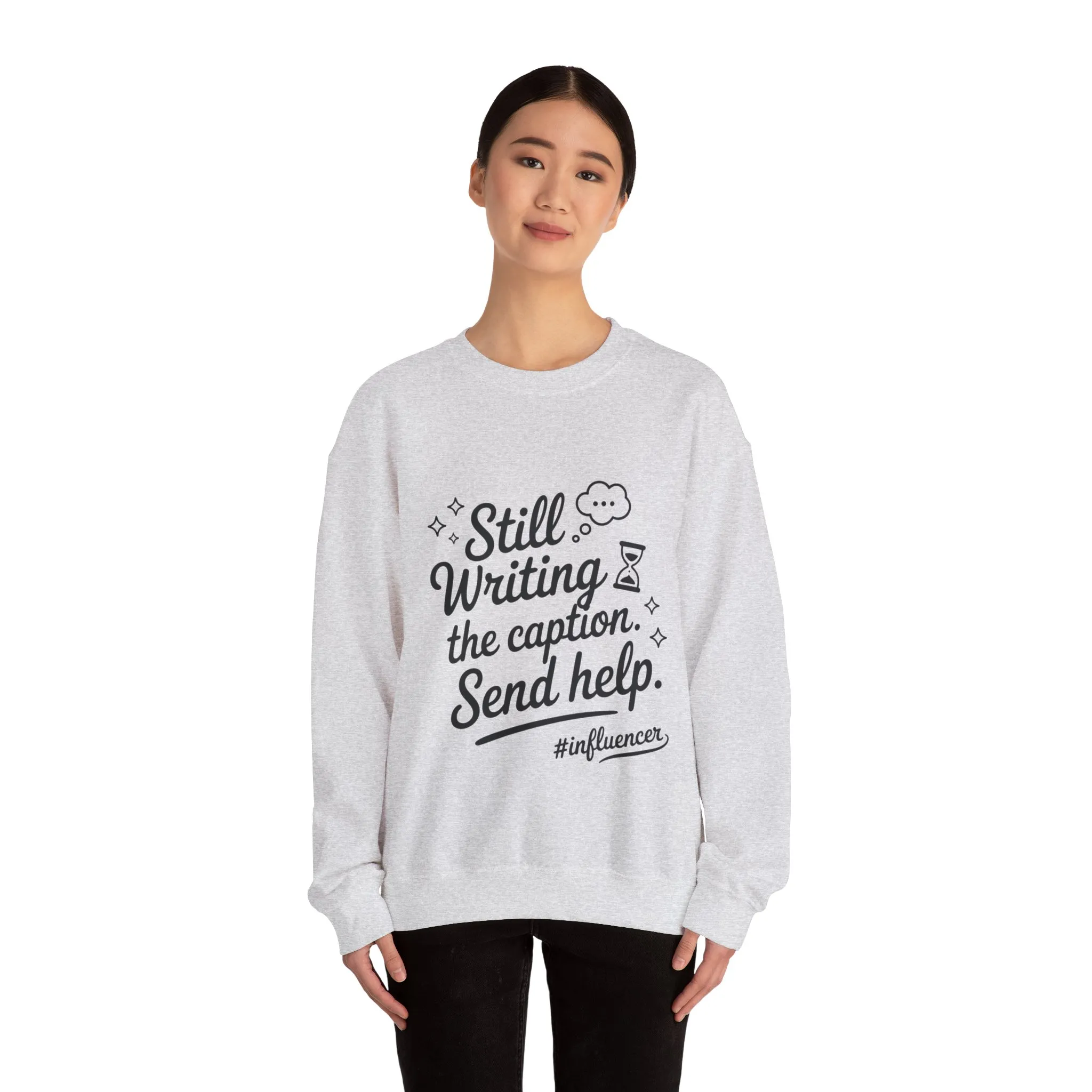 Funny Influencer Womens Sweatshirt, Cozy Oversized Crewneck, Social Media Humor Gift, Influencer Sweatshirt for Writers, social media gift - Image 8