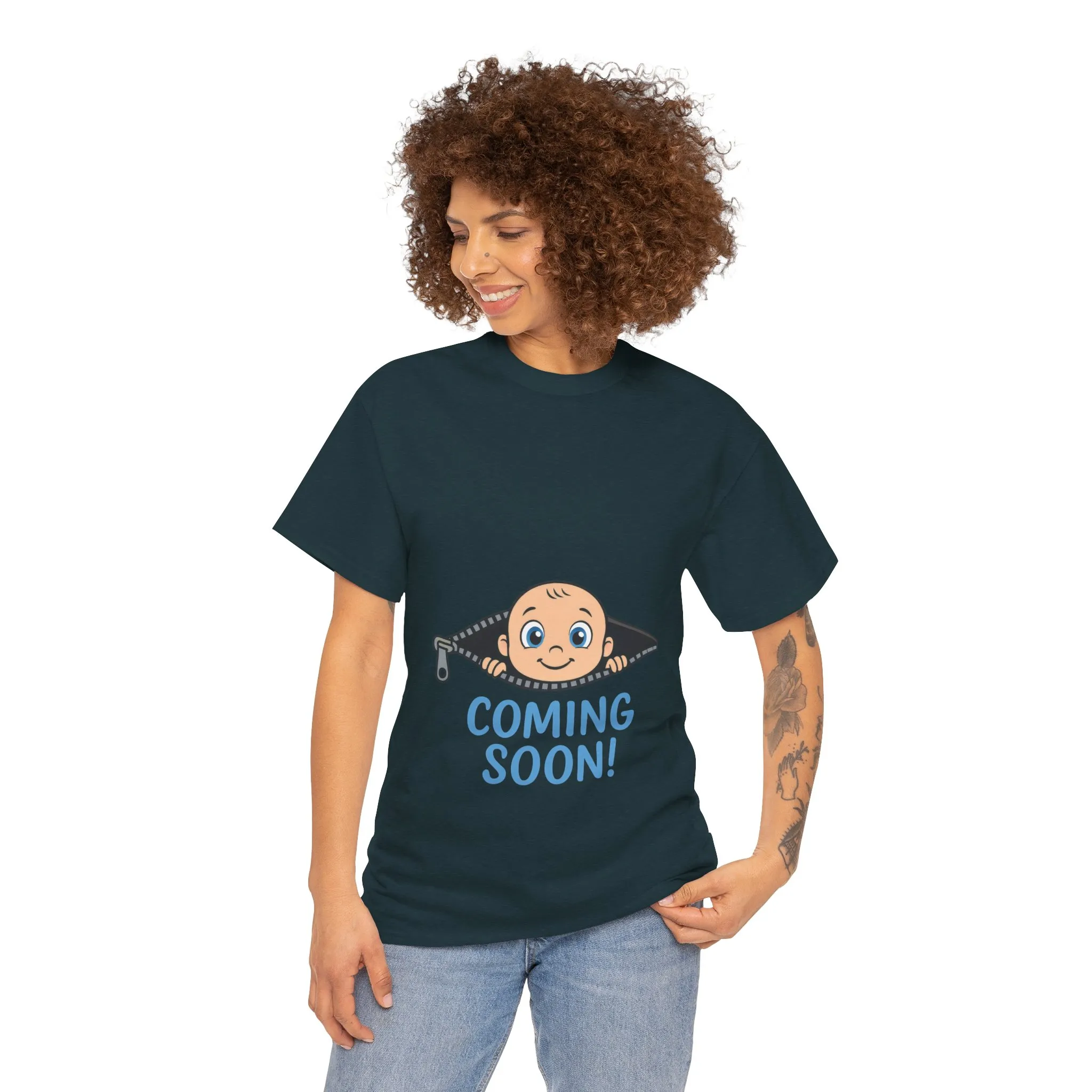 Coming Soon Maternity T-Shirt, Cute Baby Boy Pregnancy Announcement Shirt, Funny Expecting Mom Gift, Gender Reveal Tee, Baby Shower Top - Image 32