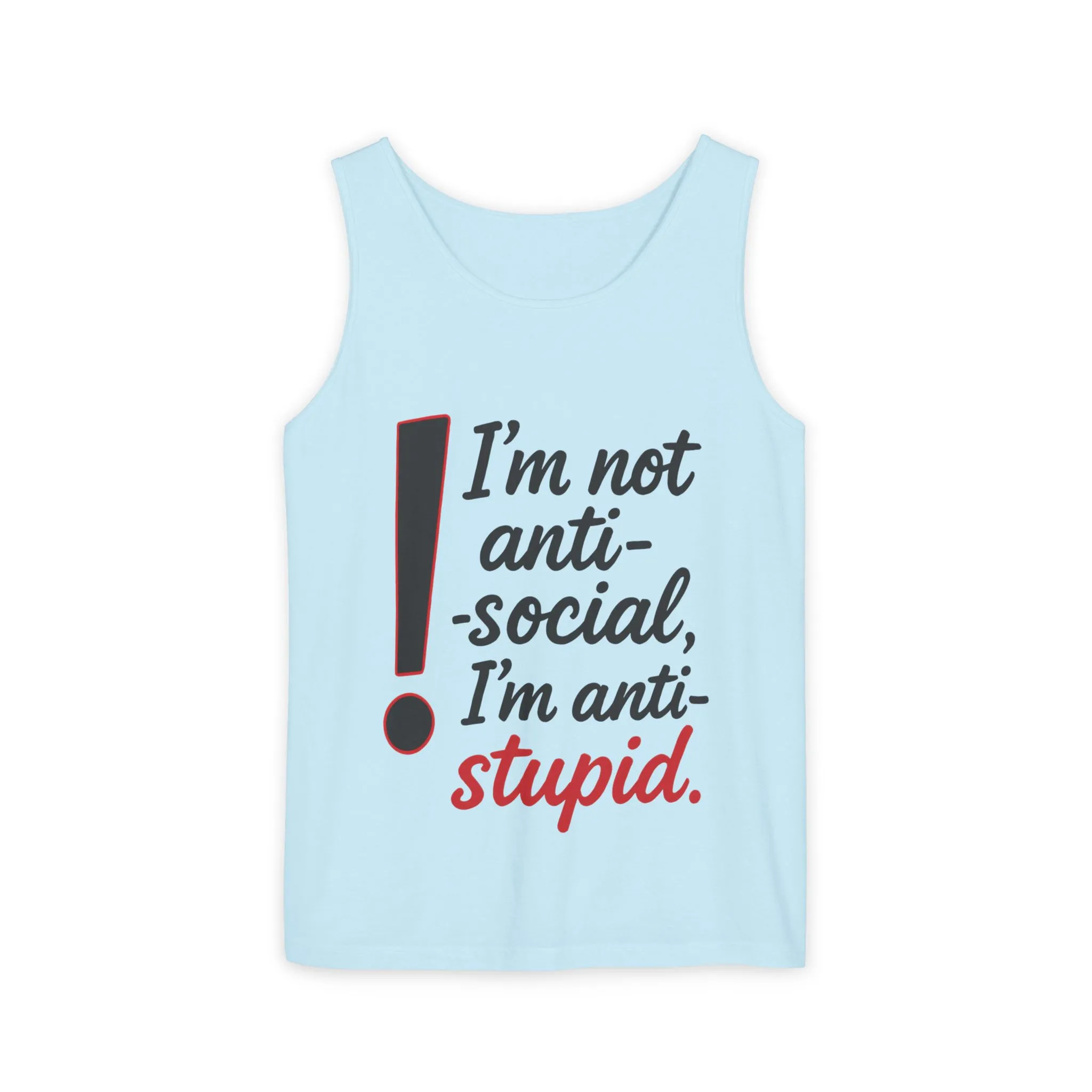 Snarky Anti-Social Mens Tank Top, Funny Summer Apparel, Mens Gift, Beachwear, Humorous Mens Tee, Graphic Tee for Introverts & Thinkers - Image 25