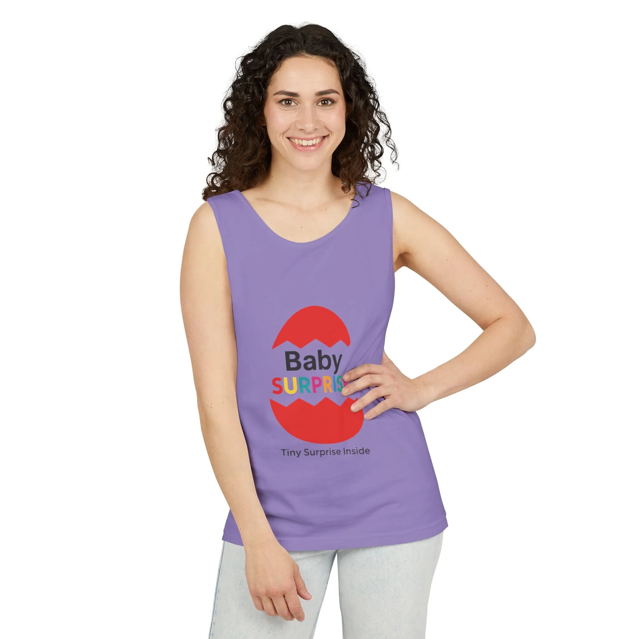Baby Surprise Maternity Tank Top, Pregnancy Announcement Tank, Mom To Be Gift, Expecting Baby Reveal Top, Baby Shower Gift,Gender Reveal Tee - Image 16