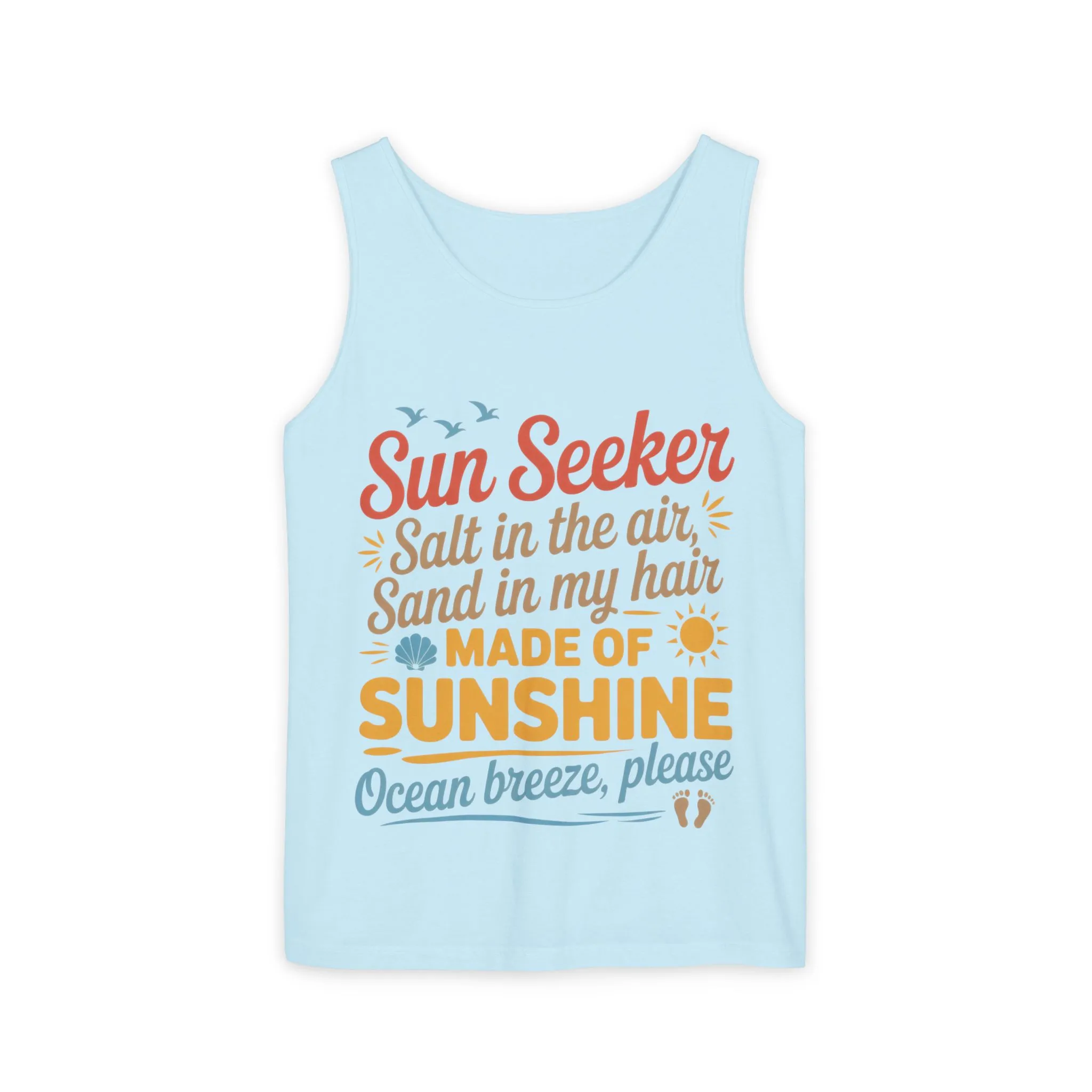 Sun Seeker Summer Quote Tank Top, Made of Sunshine Beach Vibes Tee, Ocean Breeze Please Tank Top for Women, Salt in the Air Sand Top - Image 16