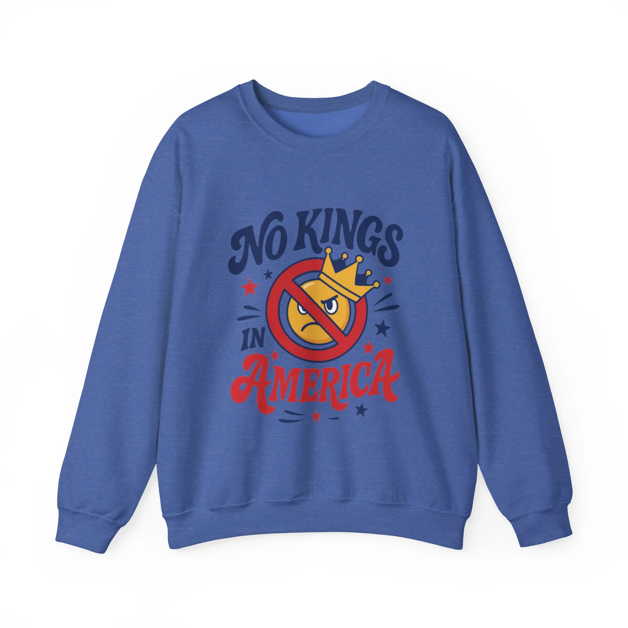 No Kings in America Sweatshirt - Funny Patriotic Anti Monarchy Pullover - USA Independence Sweater, Political Apparel, Gift for Activists - Image 19