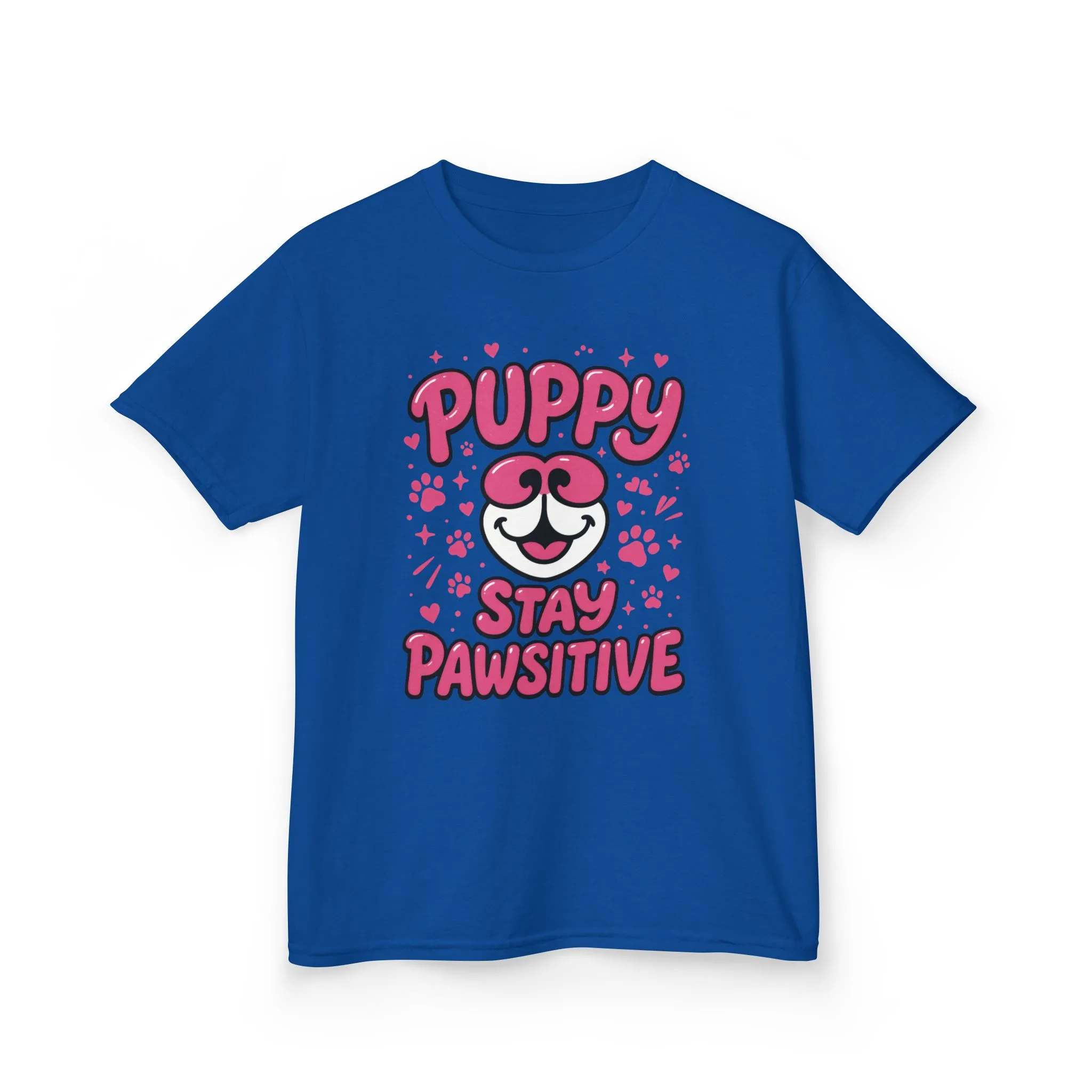 Puppy Stay Pawsitive Youth T-Shirt - Cute Positive Dog Shirt for Teens - Fun Puppy Paw Graphic Kids Tee, Kids Gift, Pet Lover Shirt - Image 15