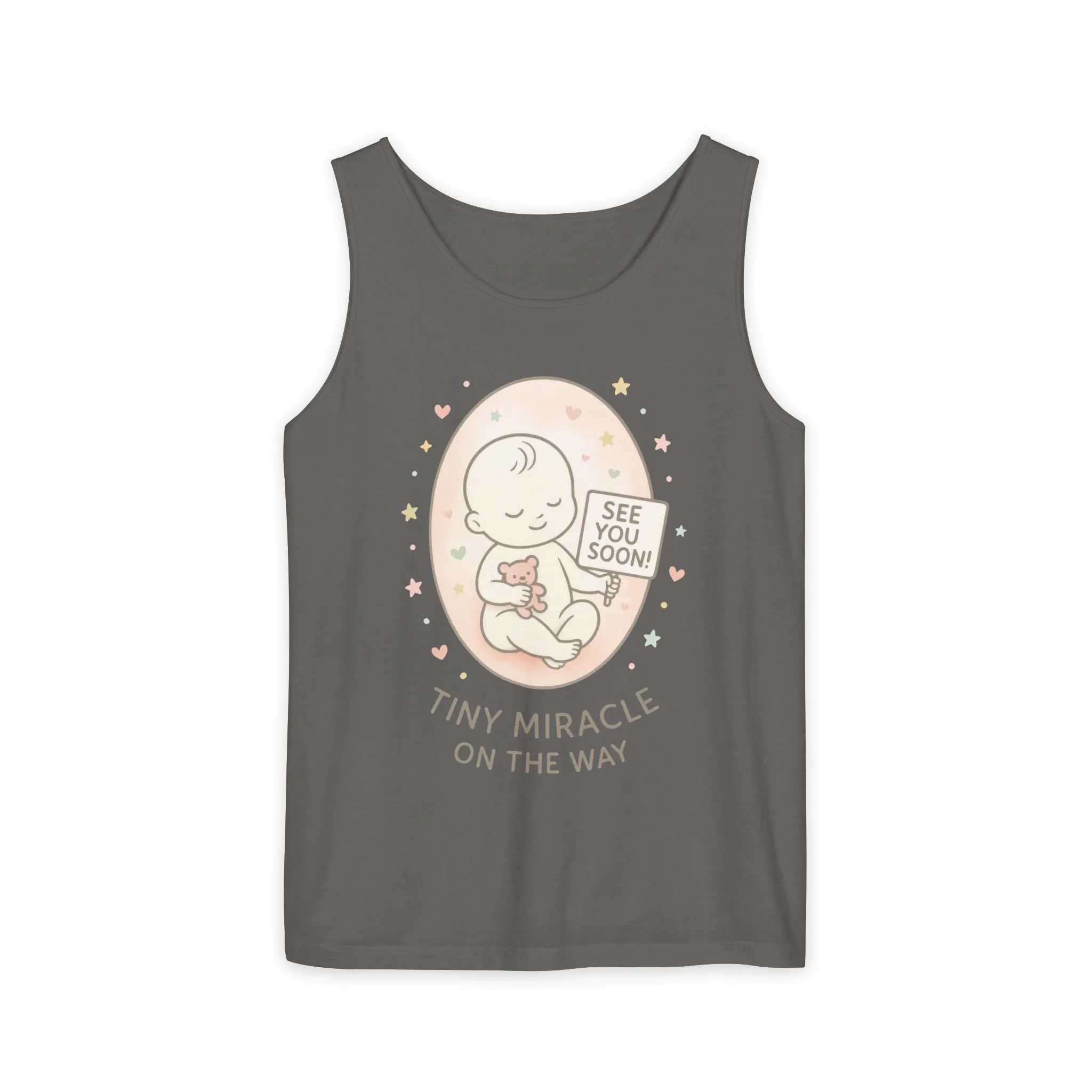 Coming Soon Maternity Tank Top, Cute Baby Pregnancy Announcement Shirt, Expecting Mom Gift, Gender Reveal Tee, Baby Shower Gift - Image 7