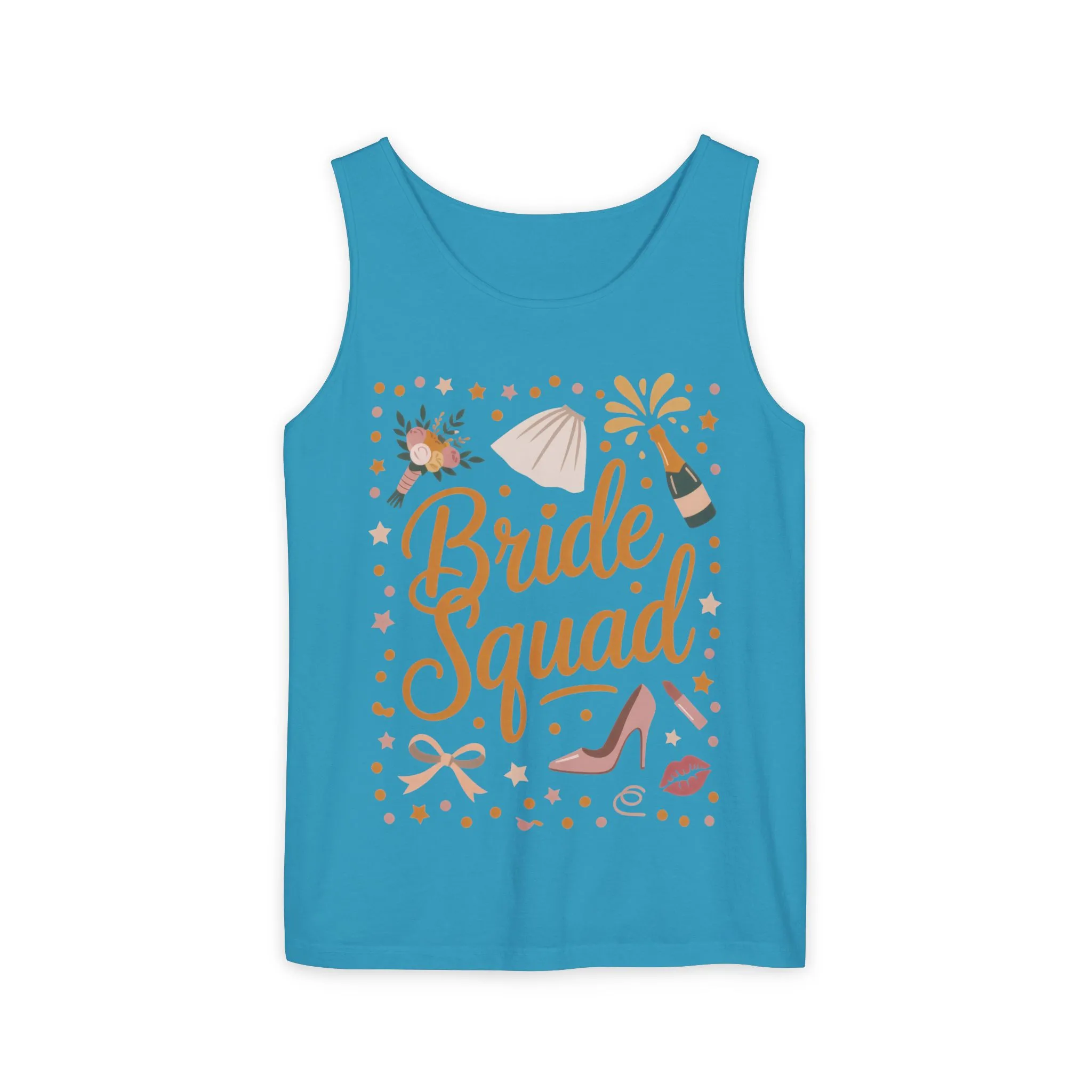 Bride Squad Tank Top, Bachelorette Party T-Shirt, Bridesmaid Wedding Tee, Hen Party Matching Shirts, Bridal Shower, Gift for Bridesmaids - Image 25