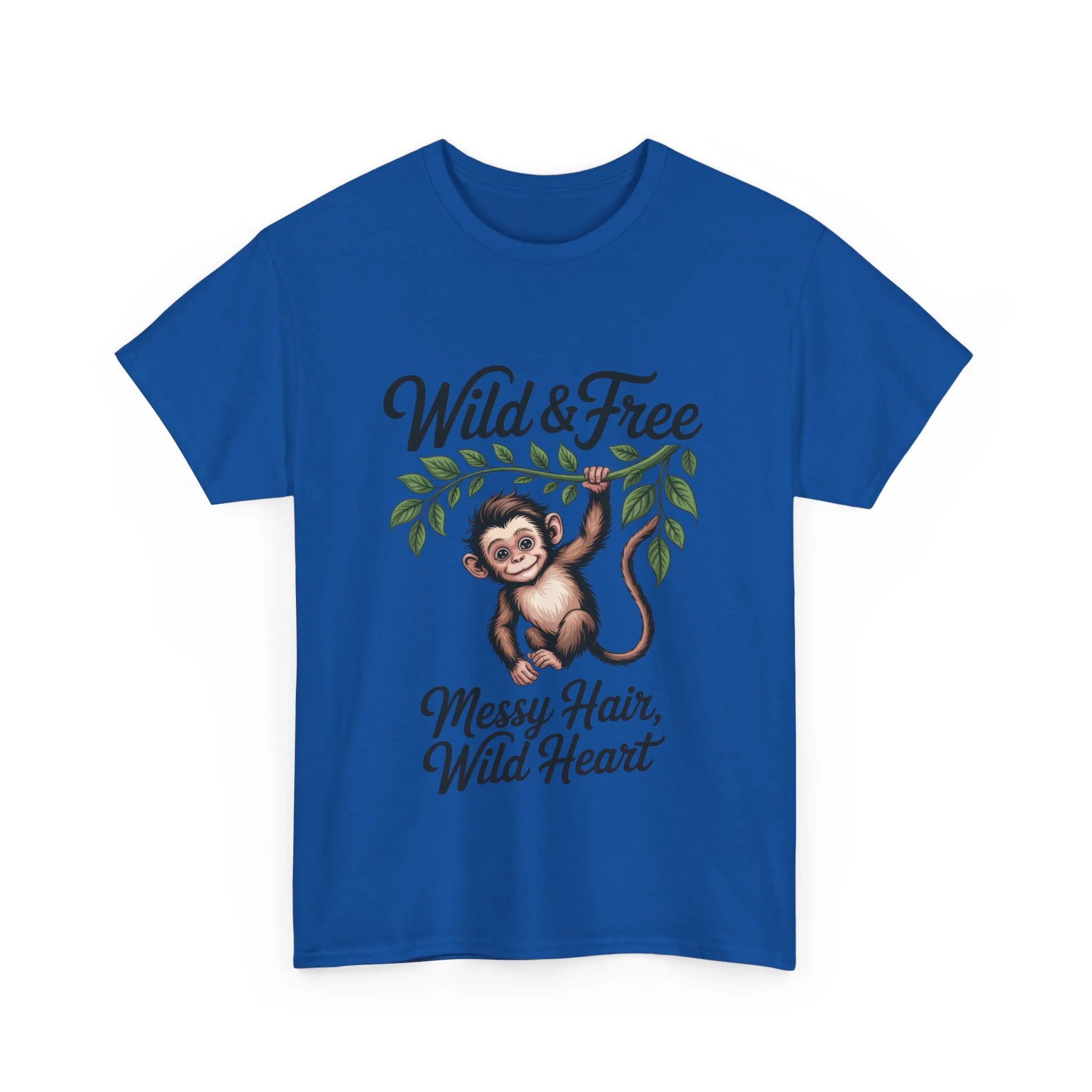 Wild & Free Monkey Shirt, Messy Hair Wild Heart Womens Tee, Cute Jungle Animal T-Shirt, Boho Adventure Graphic, Fun Nature Lover Gift - Image 16