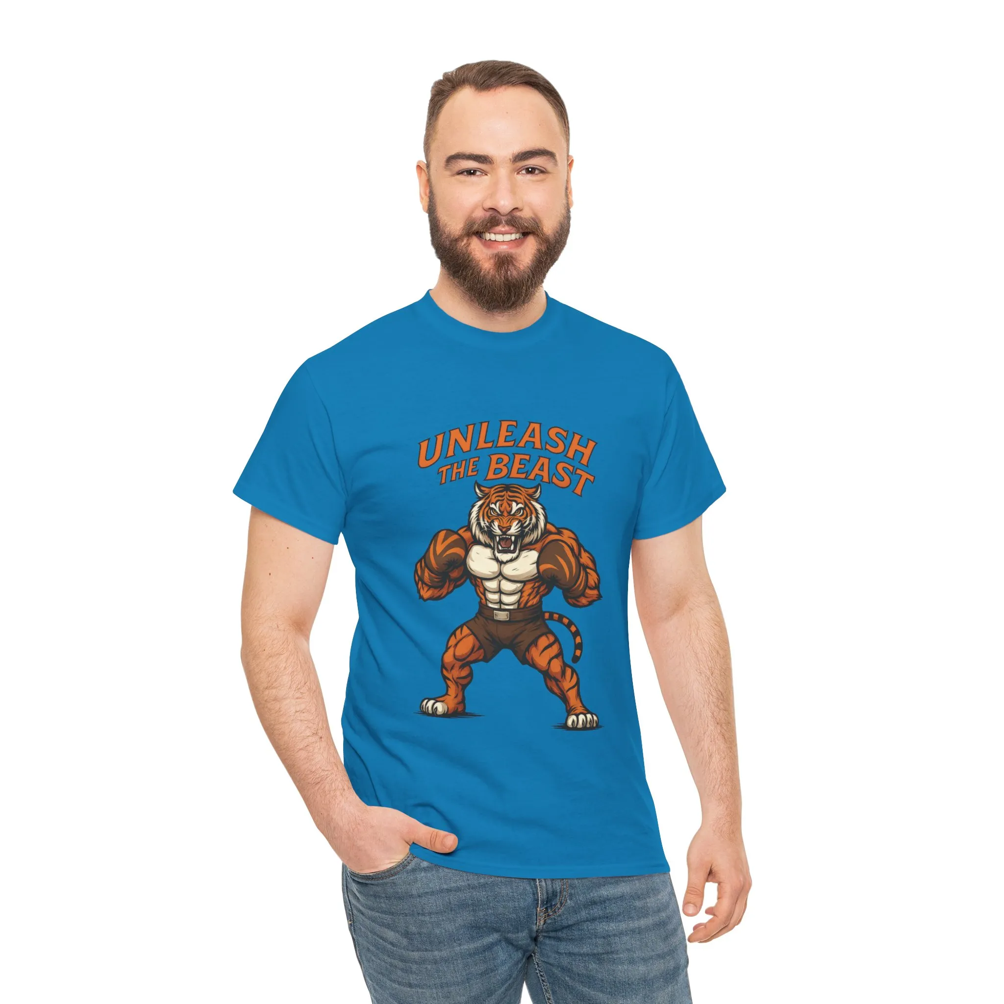 Unleash The Beast Tiger Gym Shirt, Mens Workout T-Shirt, Bodybuilding Motivation Tee, Fitness Muscle Tiger Graphic, Strong Beast Gym Top - Image 20