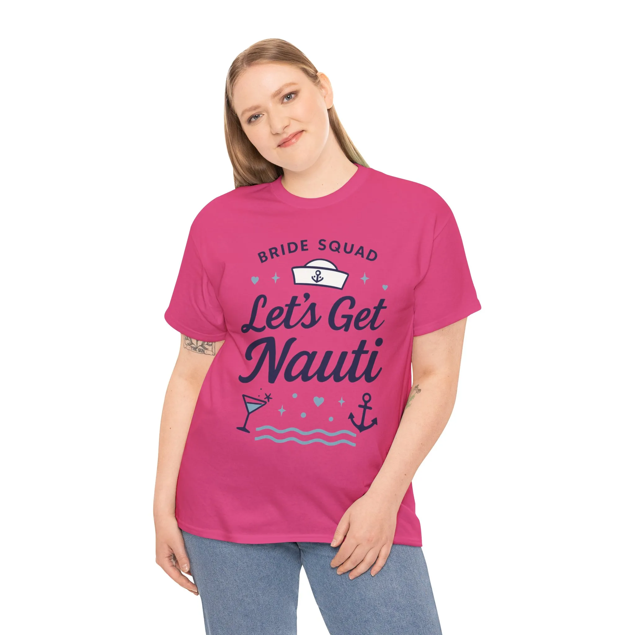 Lets Get Nauti Shirt, Nautical Bachelorette Party Tee, Bride Squad Gift, Bridesmaid Hen Party Top, Fun Nautical Wedding Shirt - Image 27