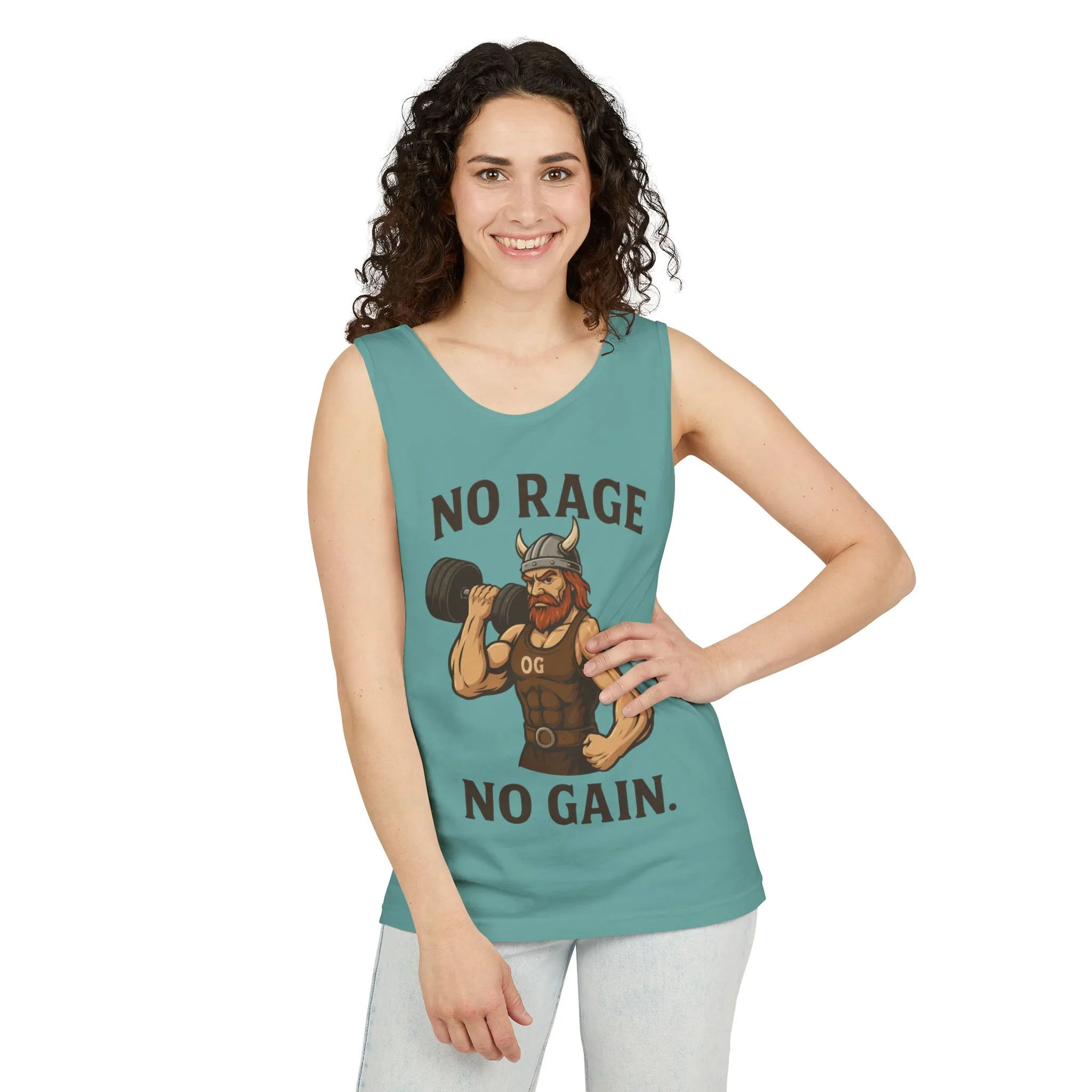 No Rage No Gain Viking Gym Tank Top, Funny Muscle Workout Tee, Barbarian Fitness Tank for Men, Gym Wear, Workout Gear, Casual Summer Outfit - Image 11